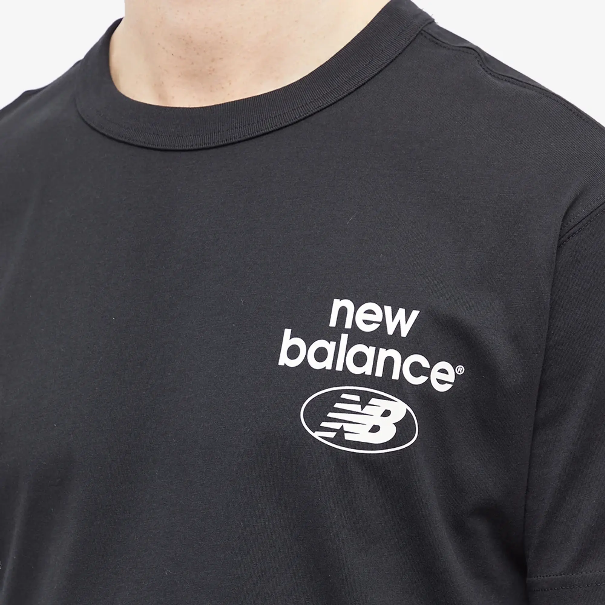 New Balance Mens Essentials Reimagined Jersey T-Shirt Eclipse