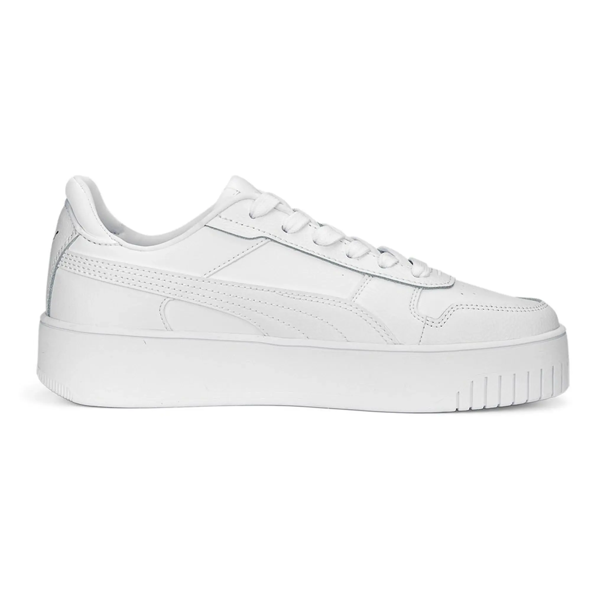 Puma Womens Carina Street Trainers - White Leather (archived)