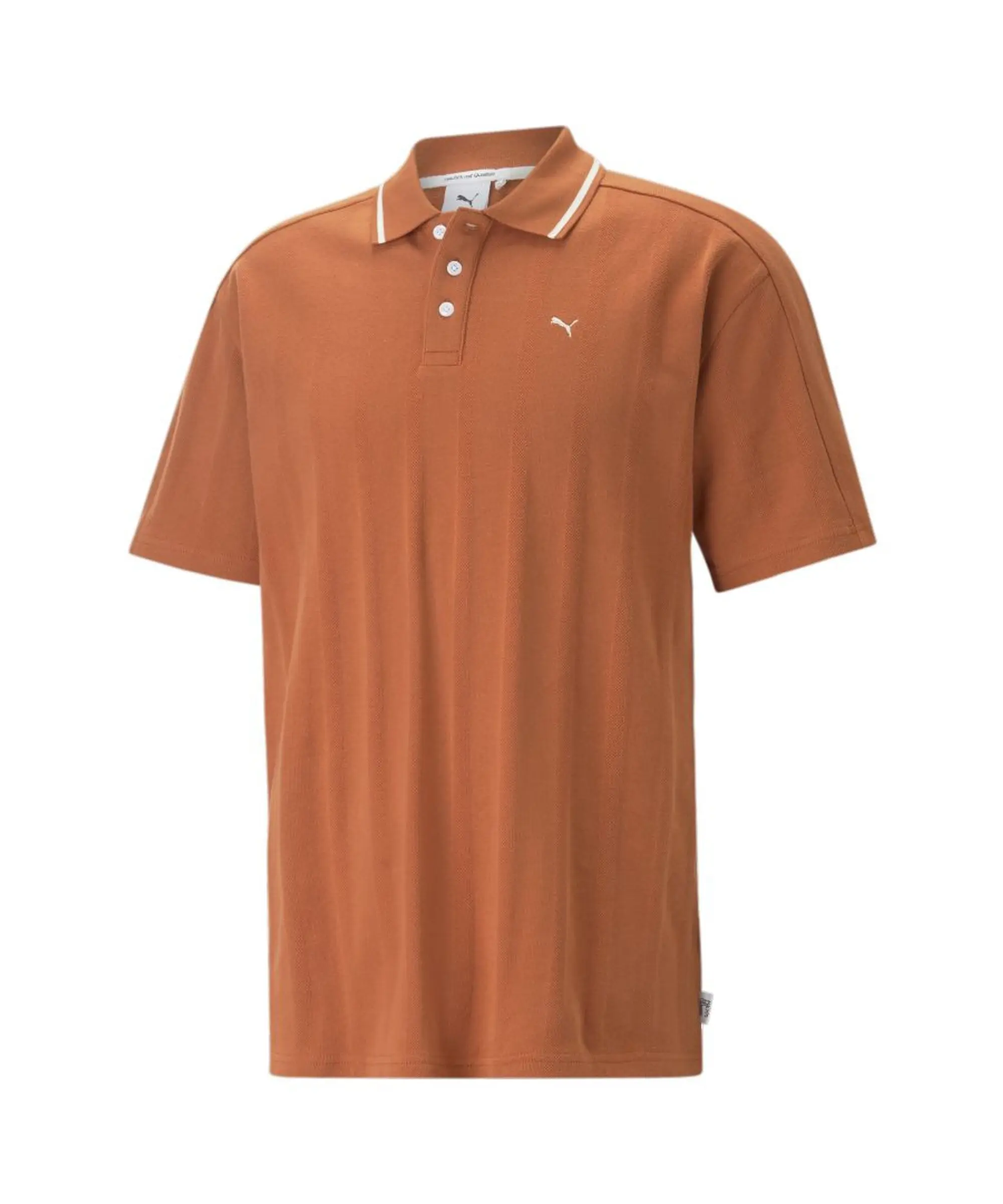 Puma Mens MMQ T7 Polo Shirt - Brown