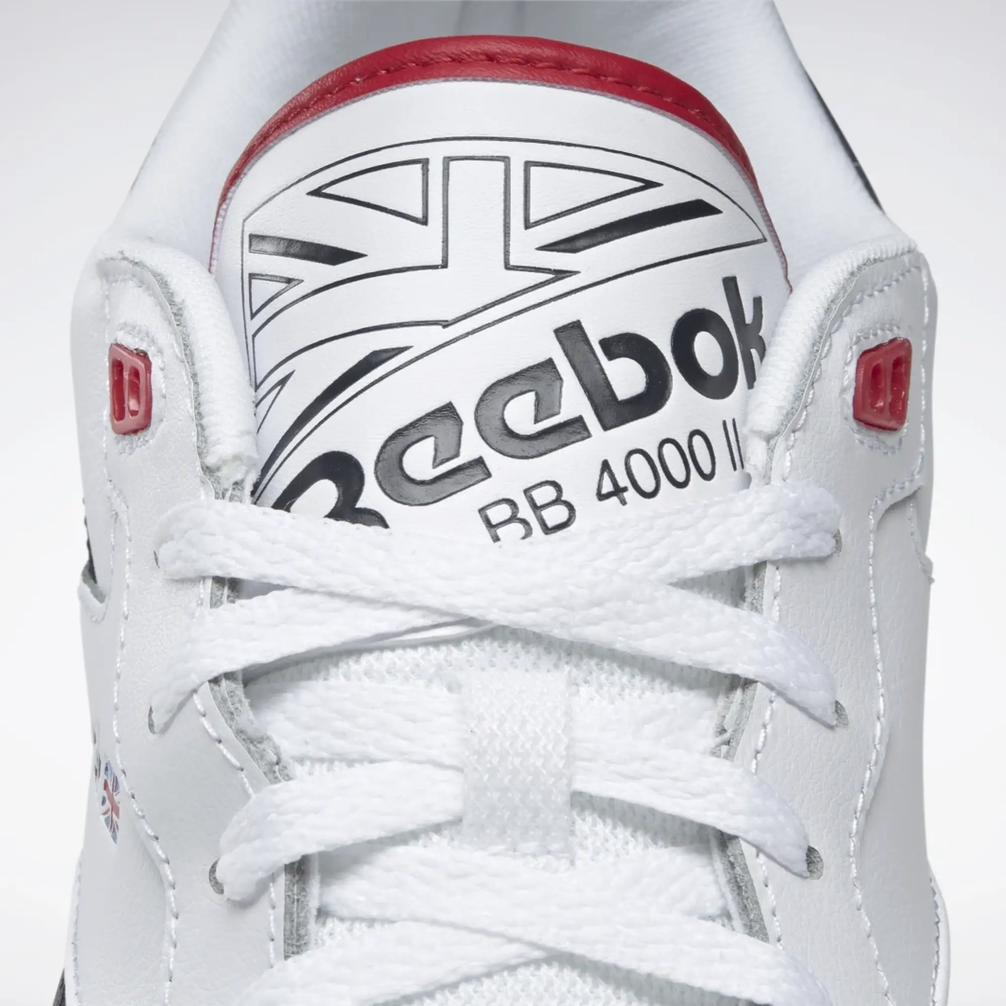 Reebok BB 4000 II Shoes - Cloud White / Vector Navy / Flash Red