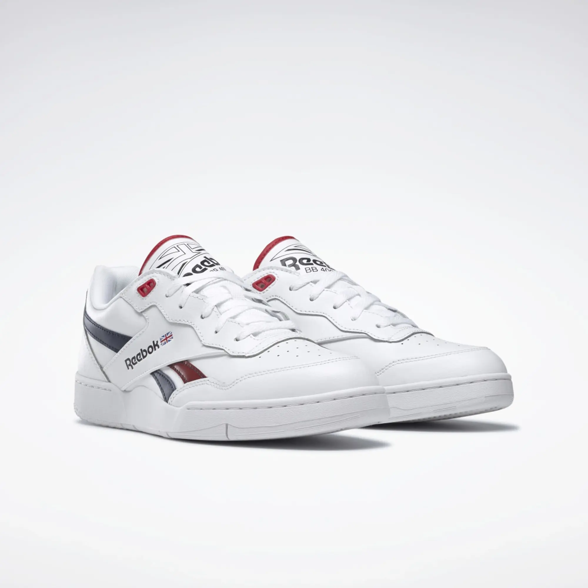 Reebok BB 4000 II Shoes - Cloud White / Vector Navy / Flash Red