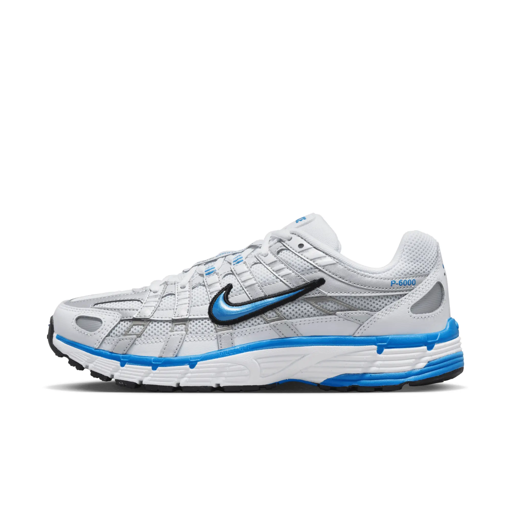 Nike P-6000 Trainers In Silver And Blue