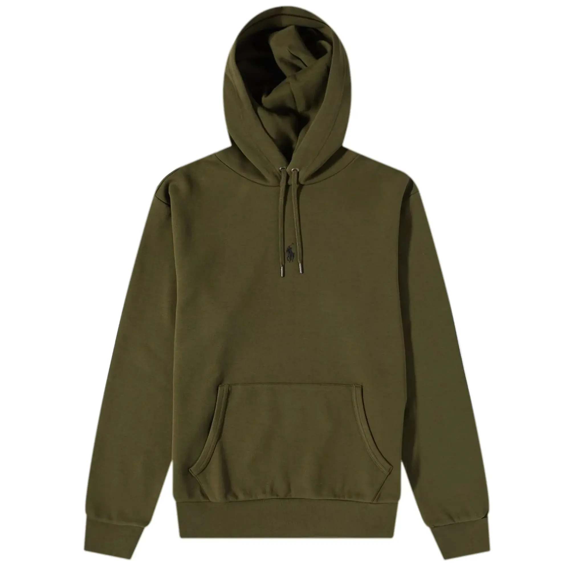 Polo Ralph Lauren Central Icon Logo Hoodie In Olive Green