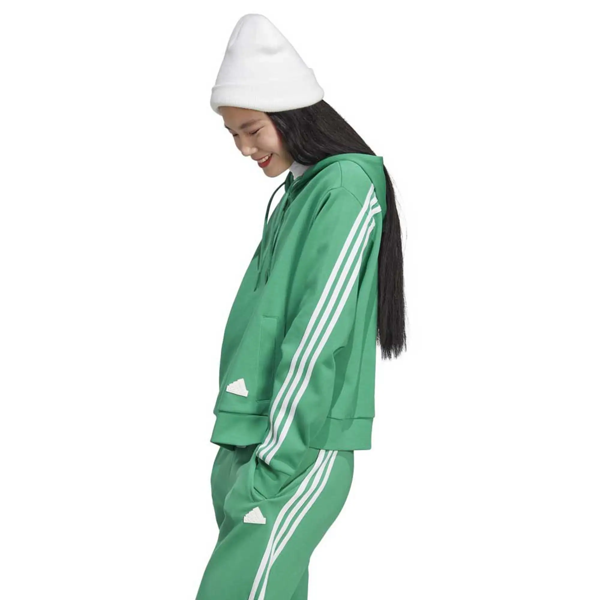 Adidas Sportswear Fi 3s Full Zip Sweatshirt  - Green