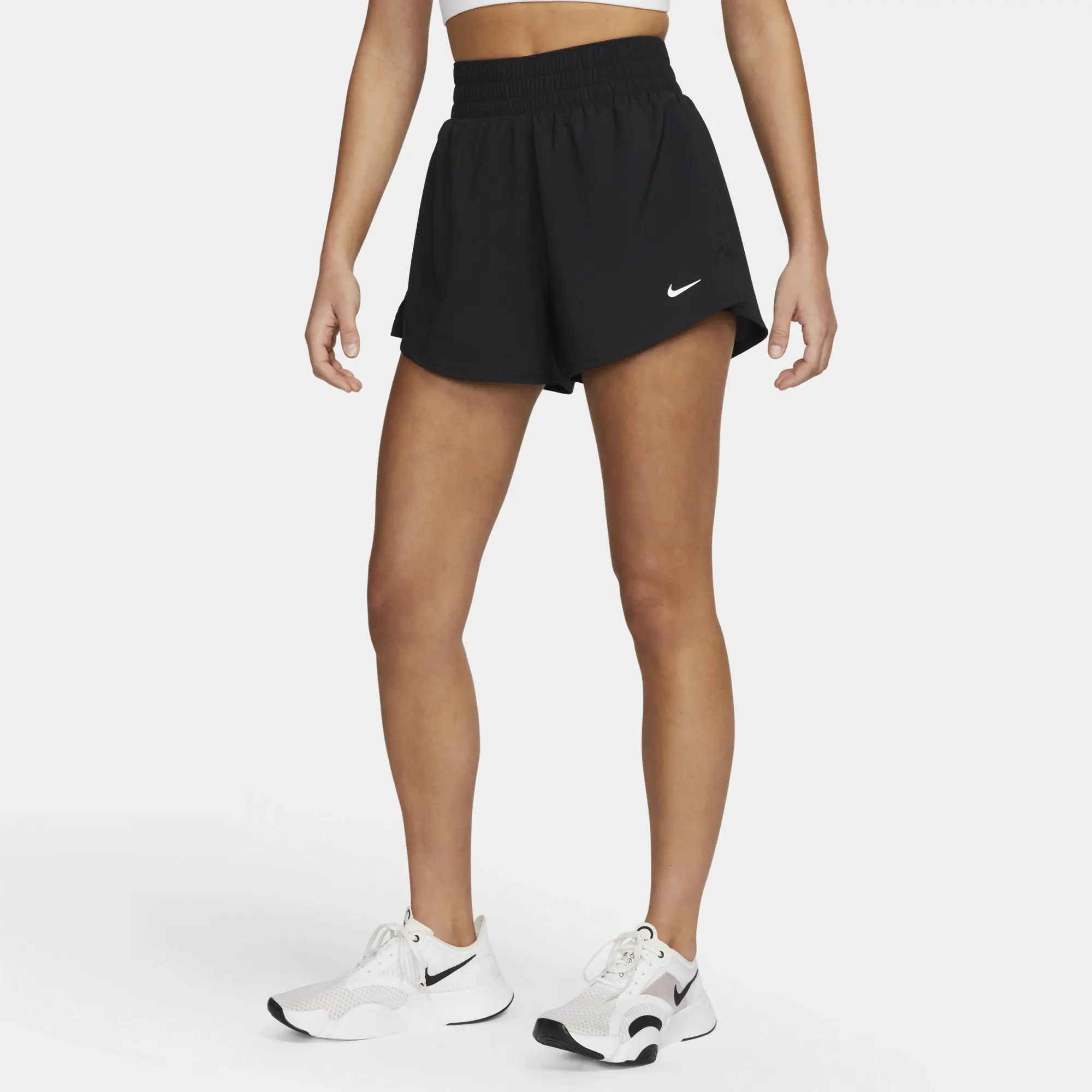 Nike One Dri-FIT Women's High-Rise 3-Inch 2-in-1 Shorts - Black