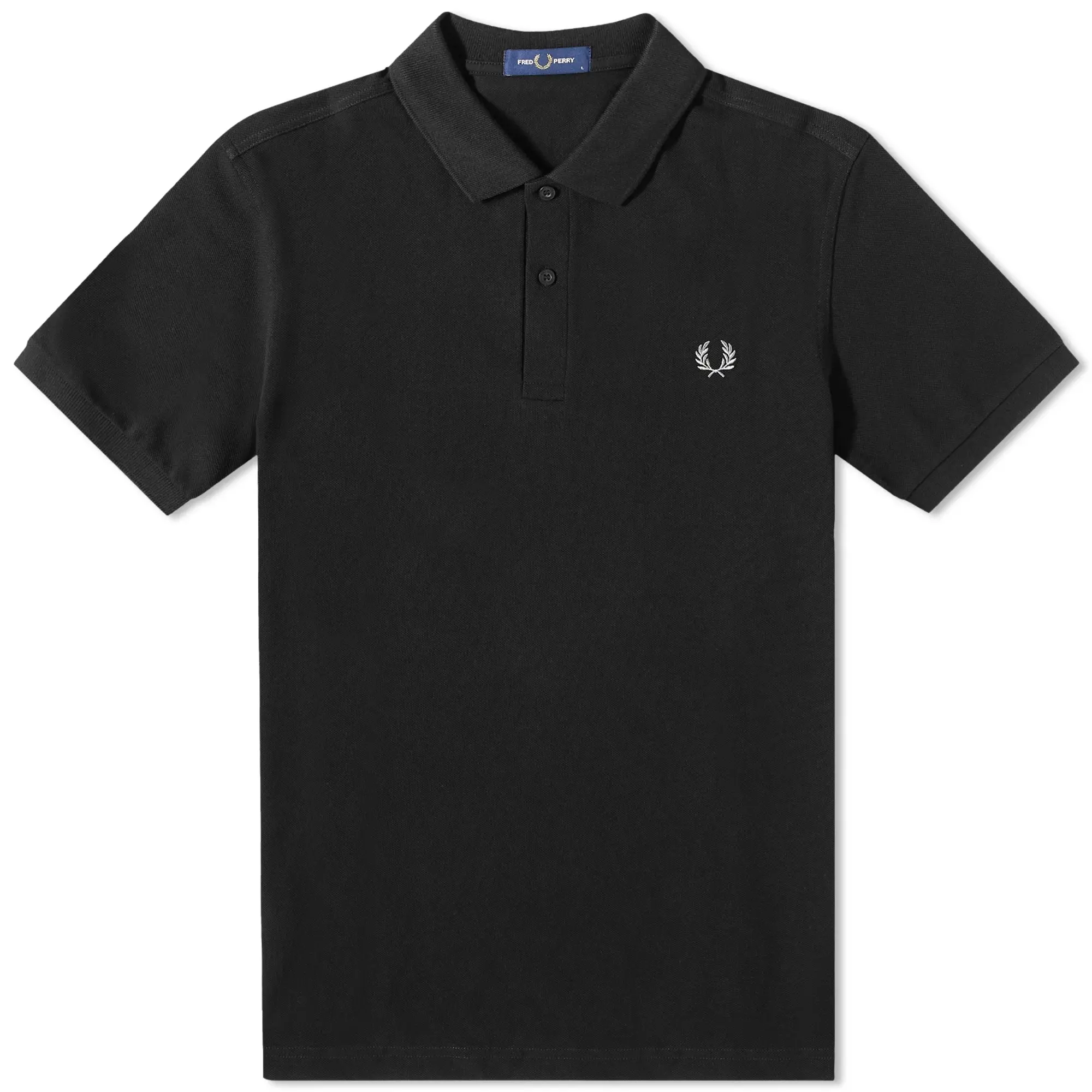 Fred Perry Plain Polo Shirt In Black