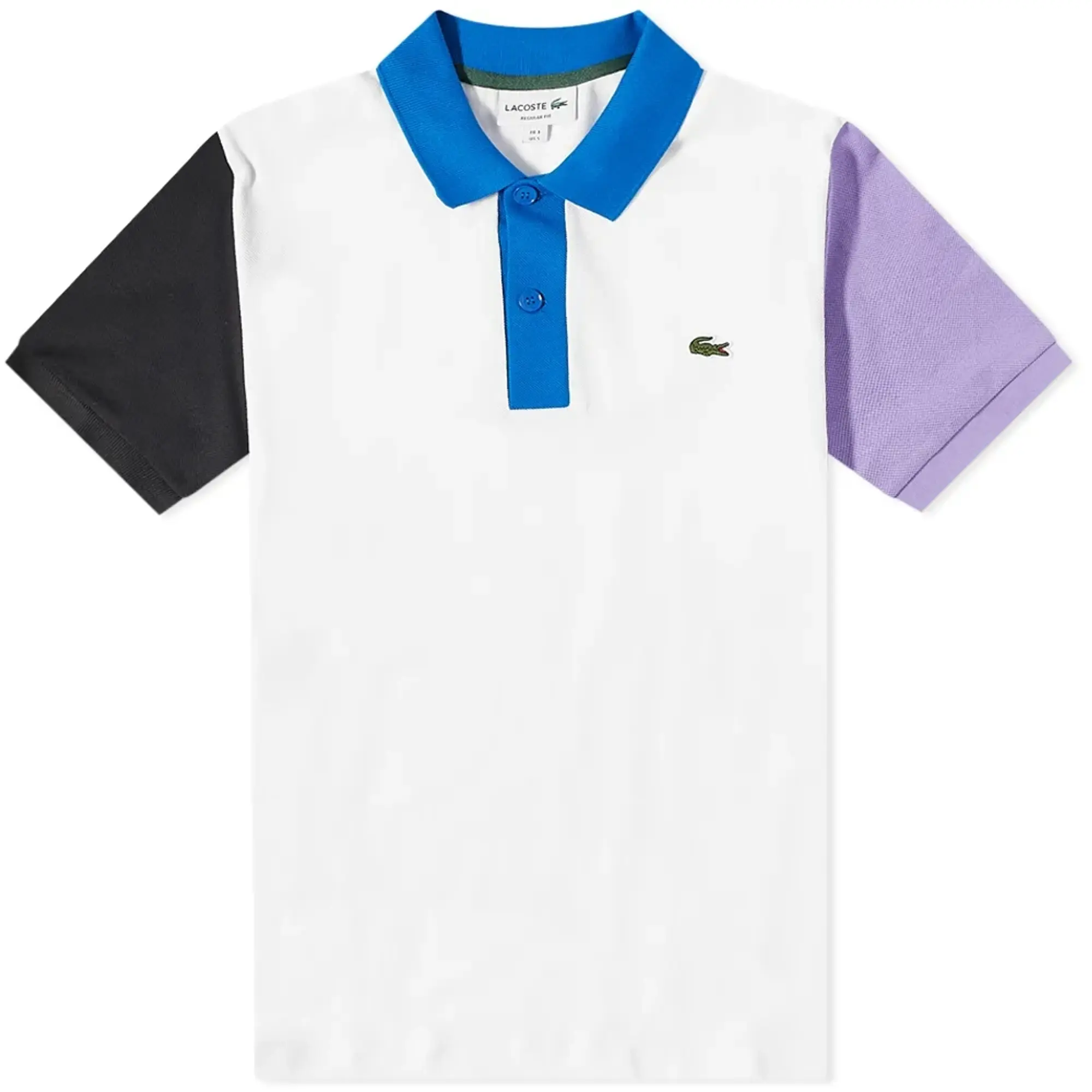 Lacoste Colour Block Polo Shirt - White, White