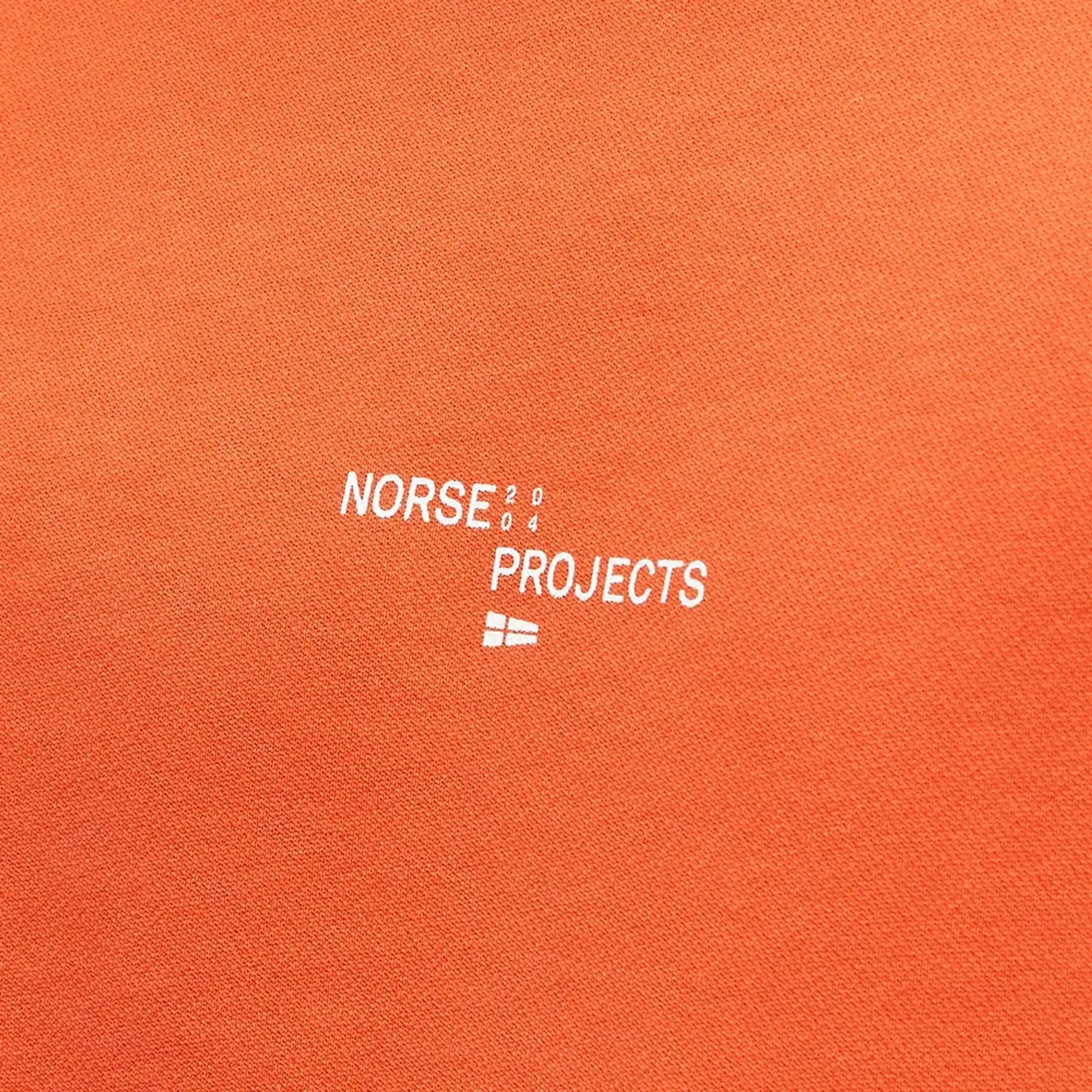 Norse Projects Men's Vagn Nautical Logo Crew Sweat Rescue Orange