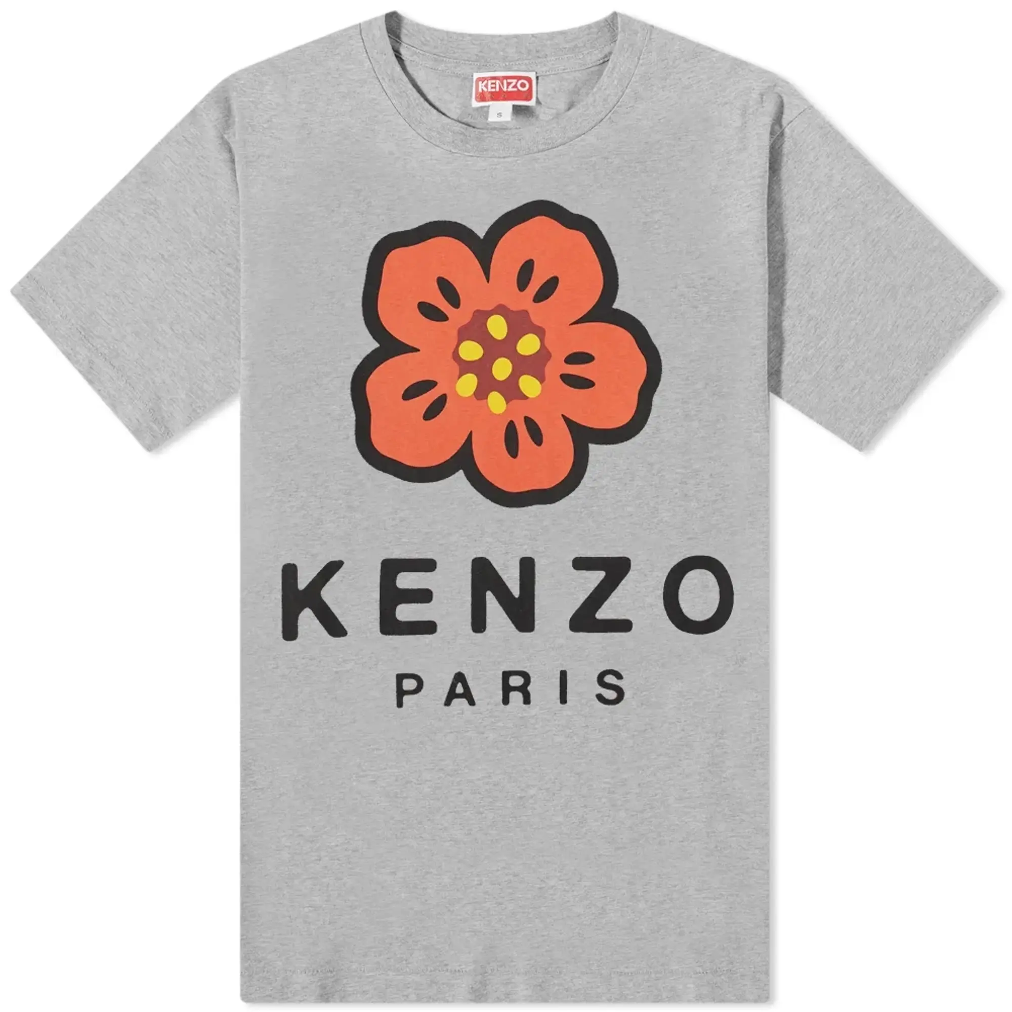 KENZO Paris Kenzo Logo Print Tee Pearl Grey
