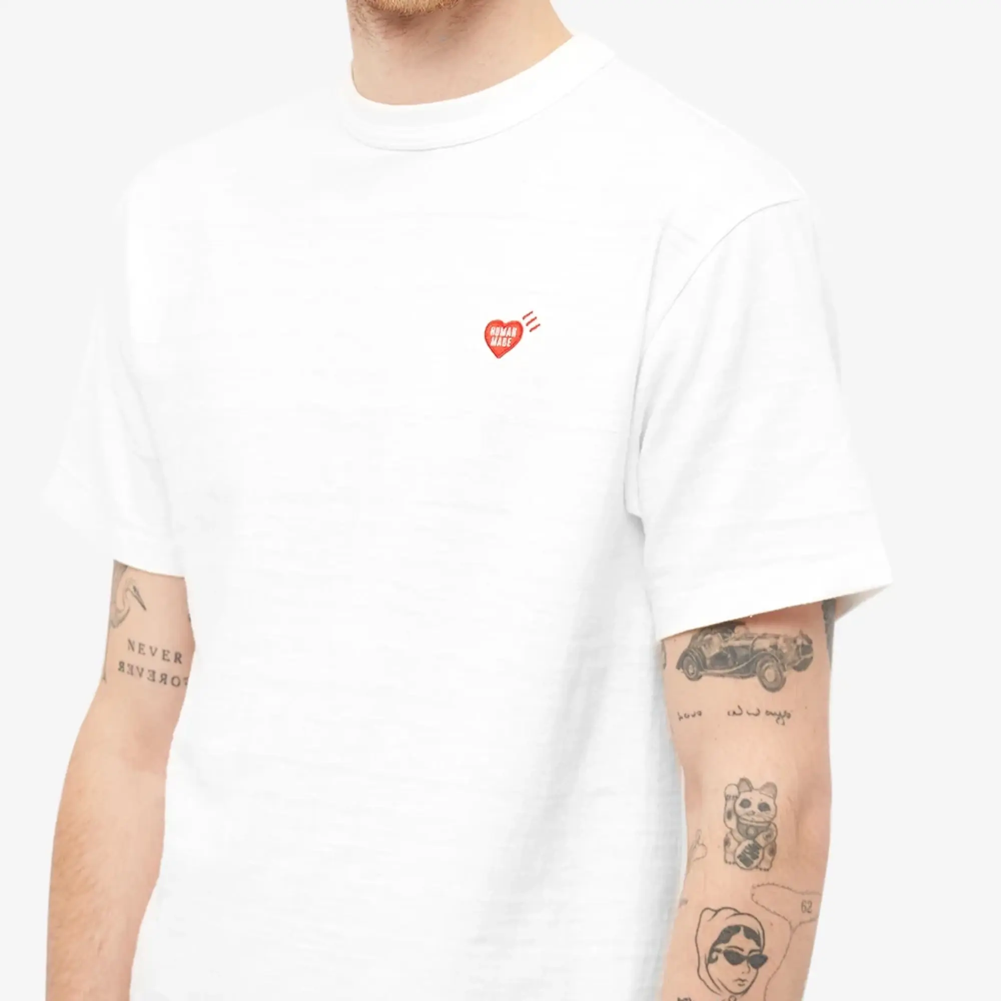 HUMAN MADE HEART ONE POINT T-SHIRT White