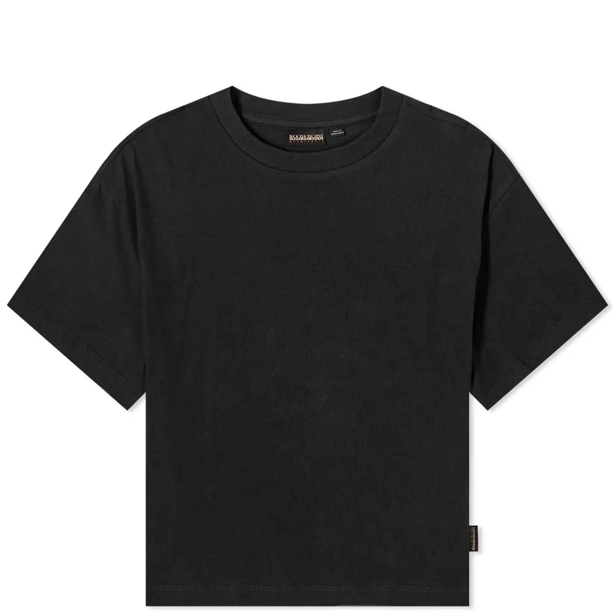Napapijri S-cenepa Crop Short Sleeve T-shirt  - Black