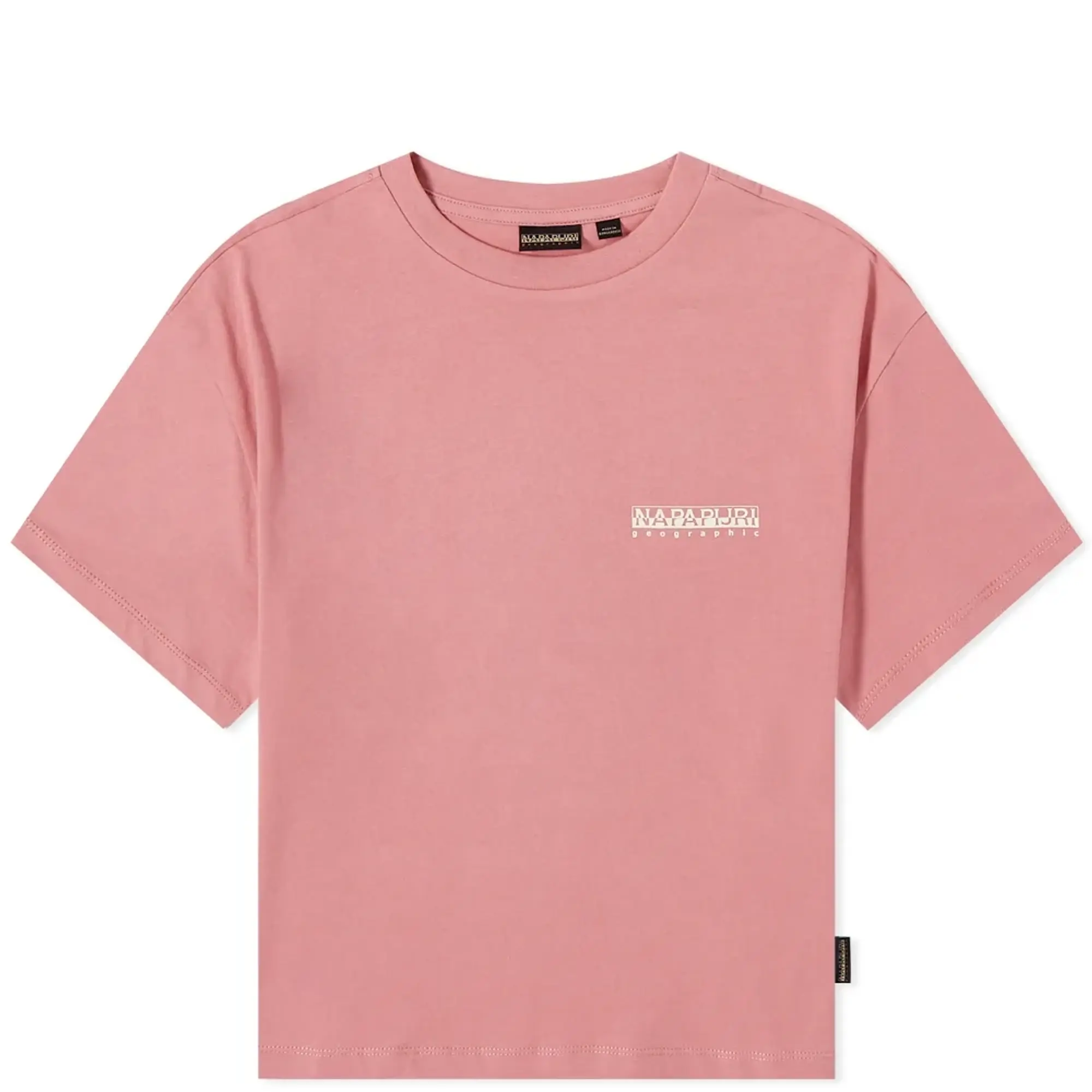 Napapijri S-cenepa Crop Short Sleeve T-shirt  - Pink