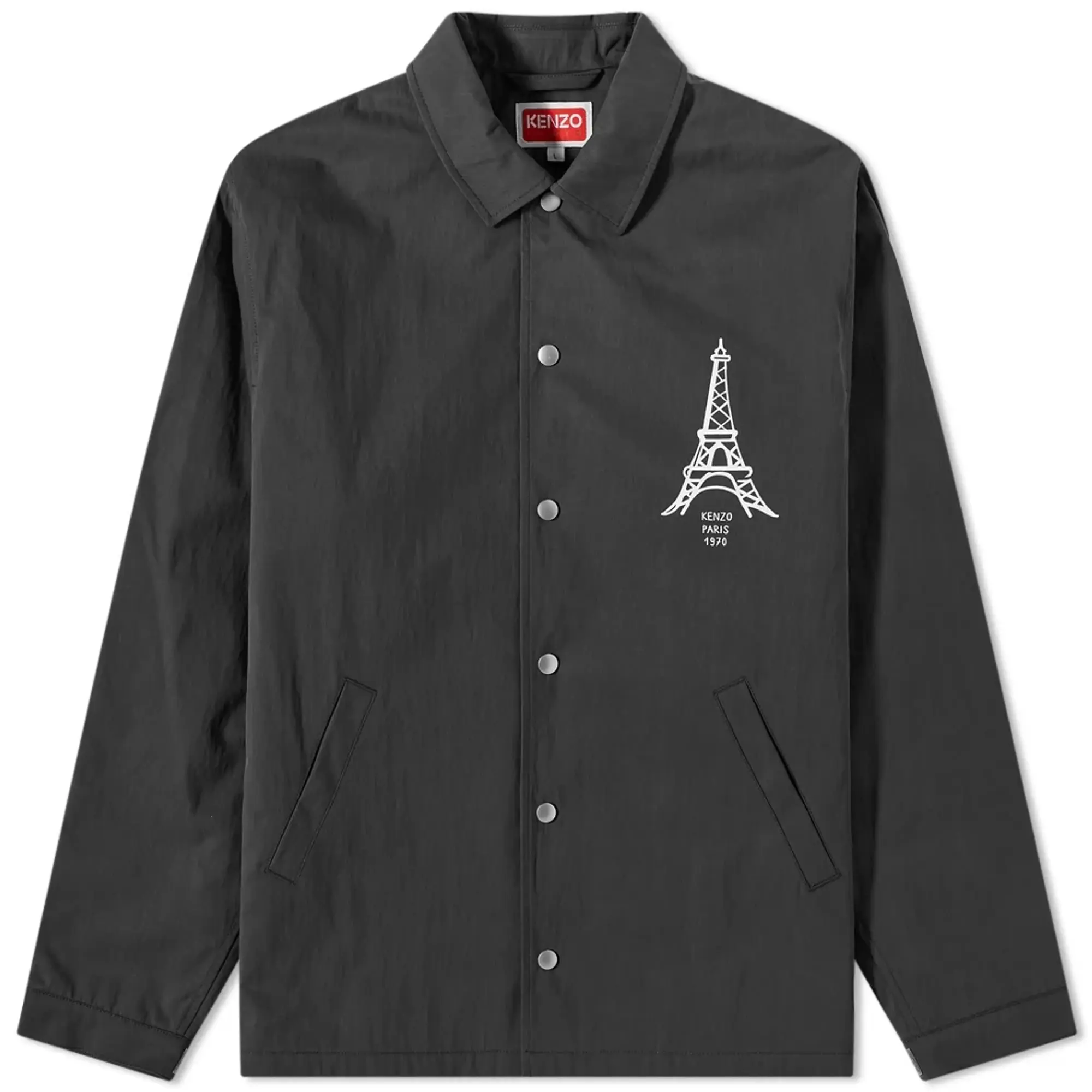 Kenzo Eiffel Tower Coach Jacket Black