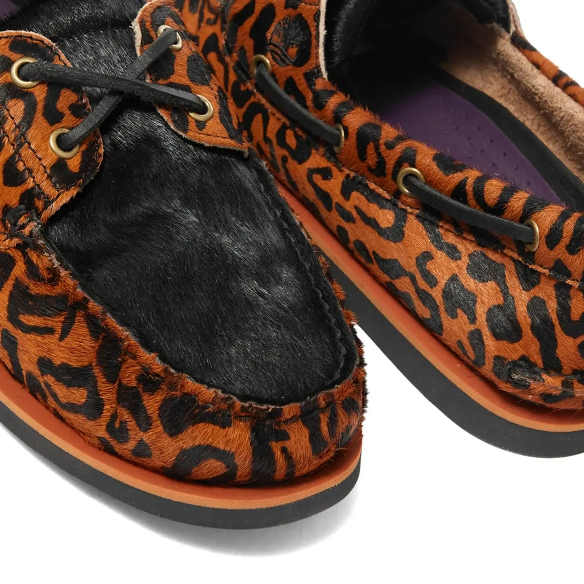 Timberland x Wacko Maria Classic Boat Shoe Brown Leopard Leather