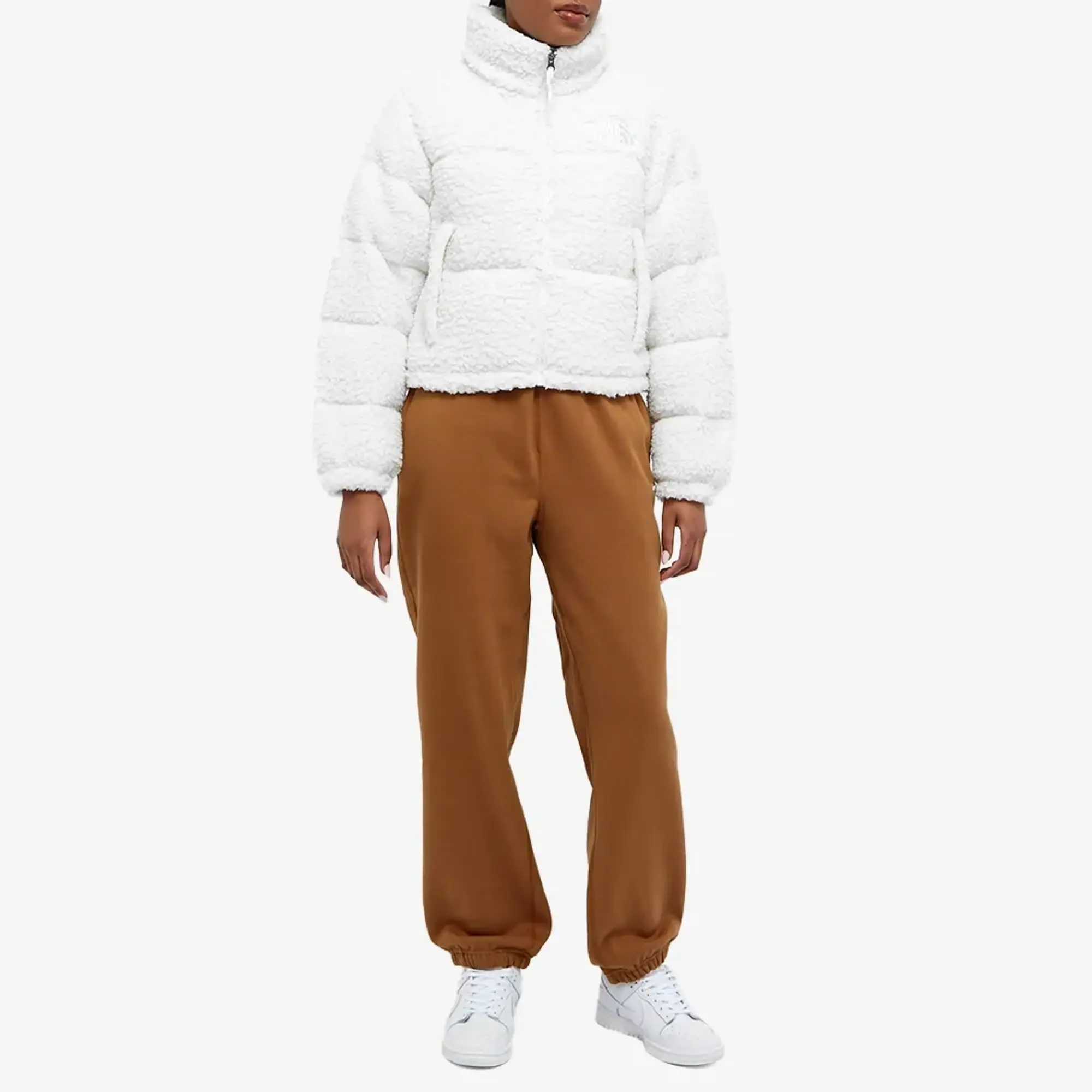 The North Face High Pile Nuptse Jacket White