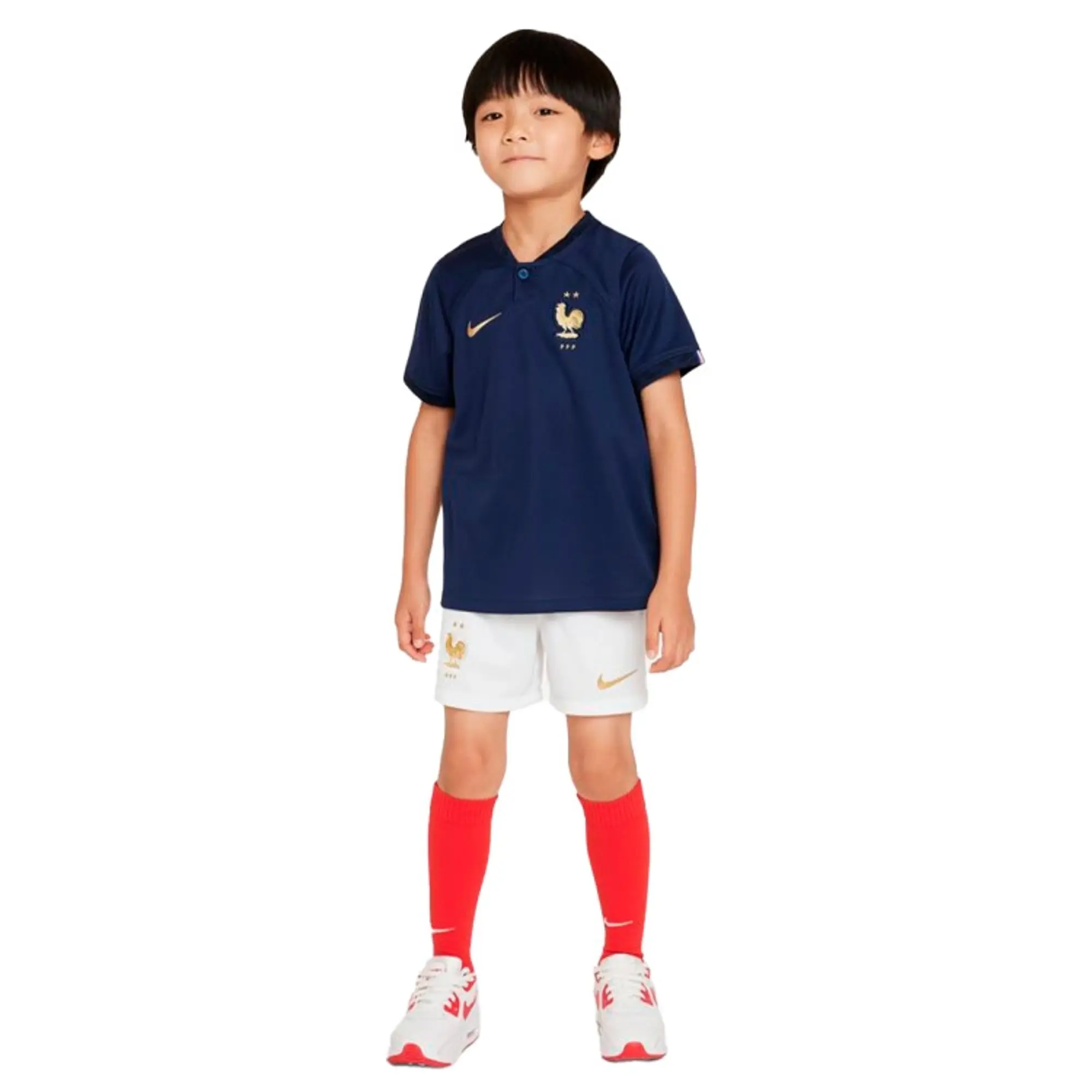 Nike France Kids SS Home Mini Kit 2022