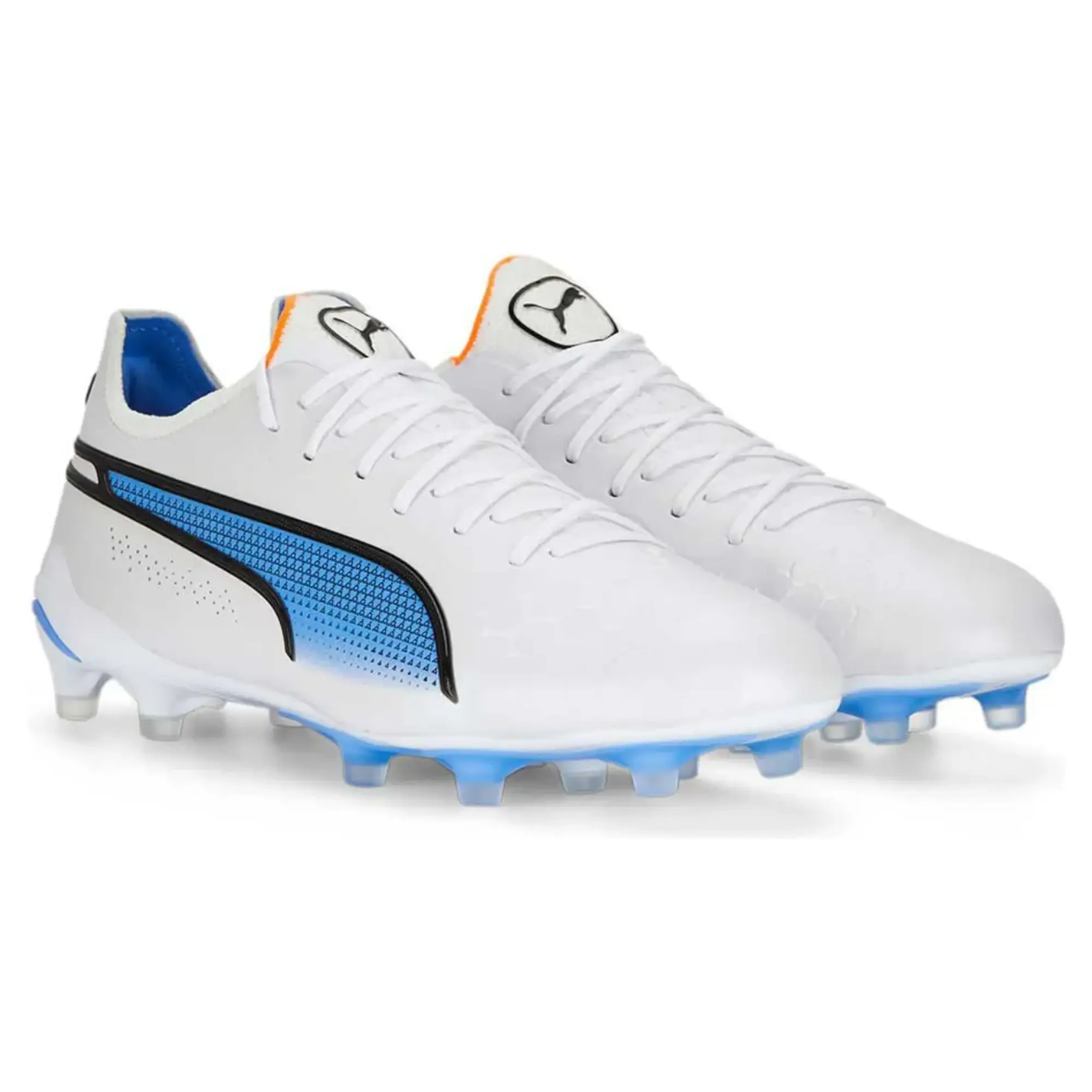 Puma King Ultimate FG AG White Black Fast Yellow Electric Peppermint