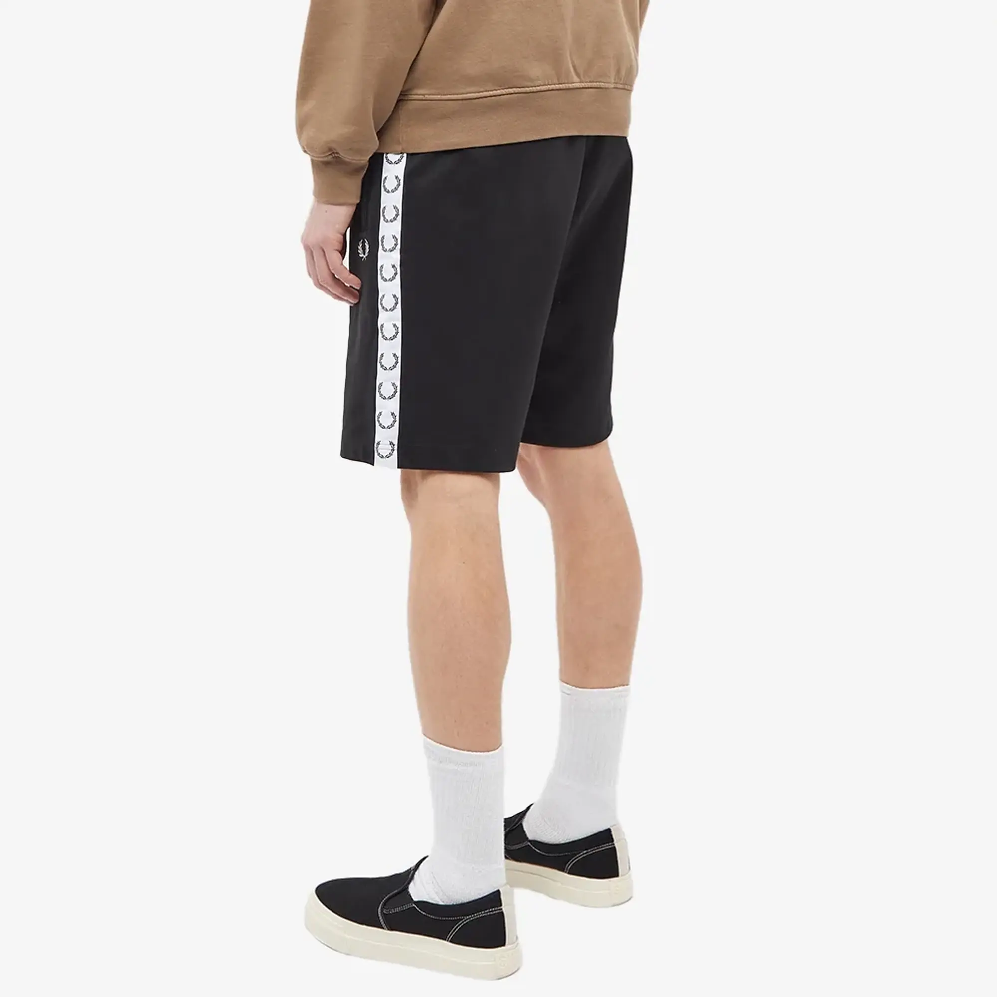 Fred Perry Taped Tricot Short - Black | S5508-102 | FOOTY.COM