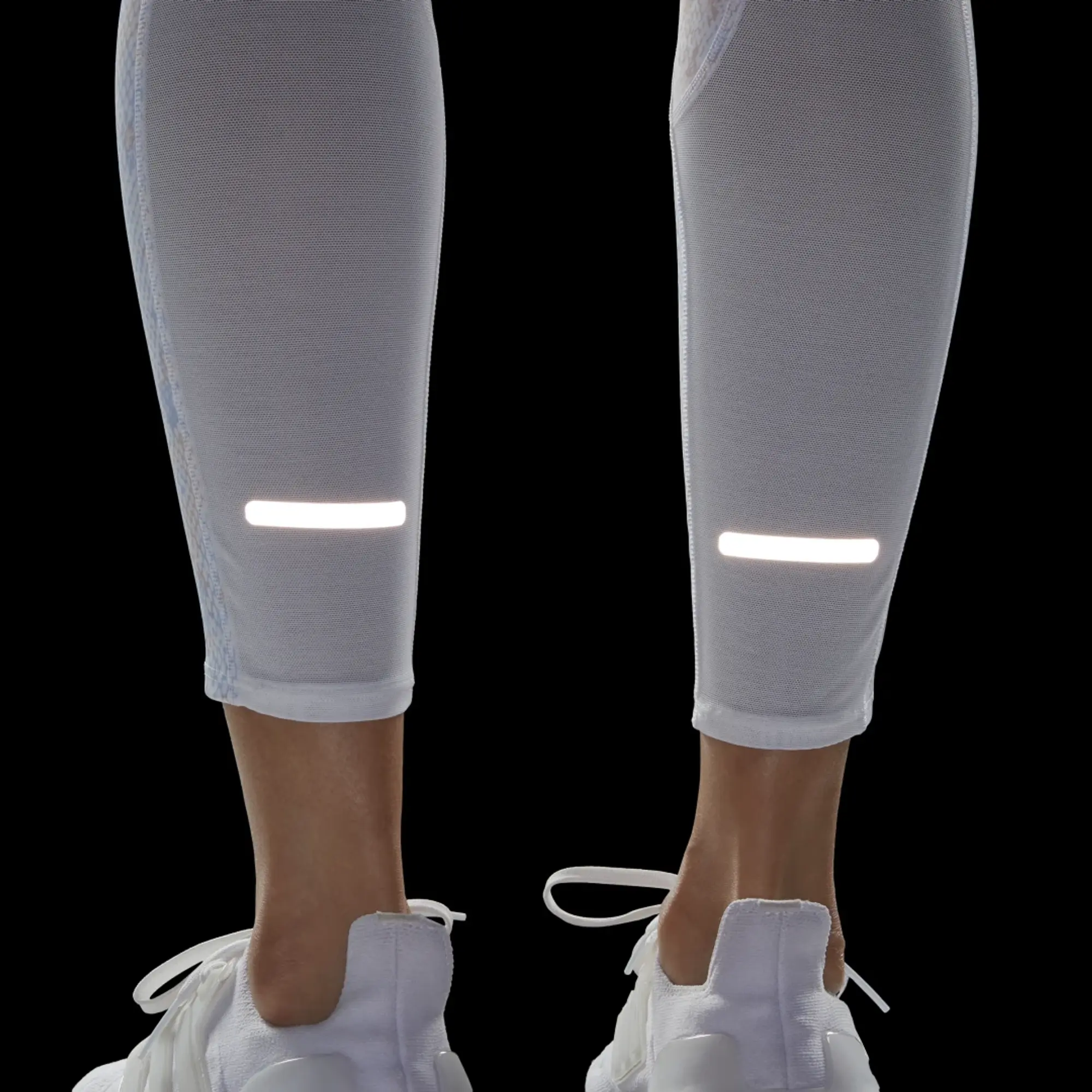 adidas FastImpact Seasonal Running 7/8 Leggings - White  - Womens