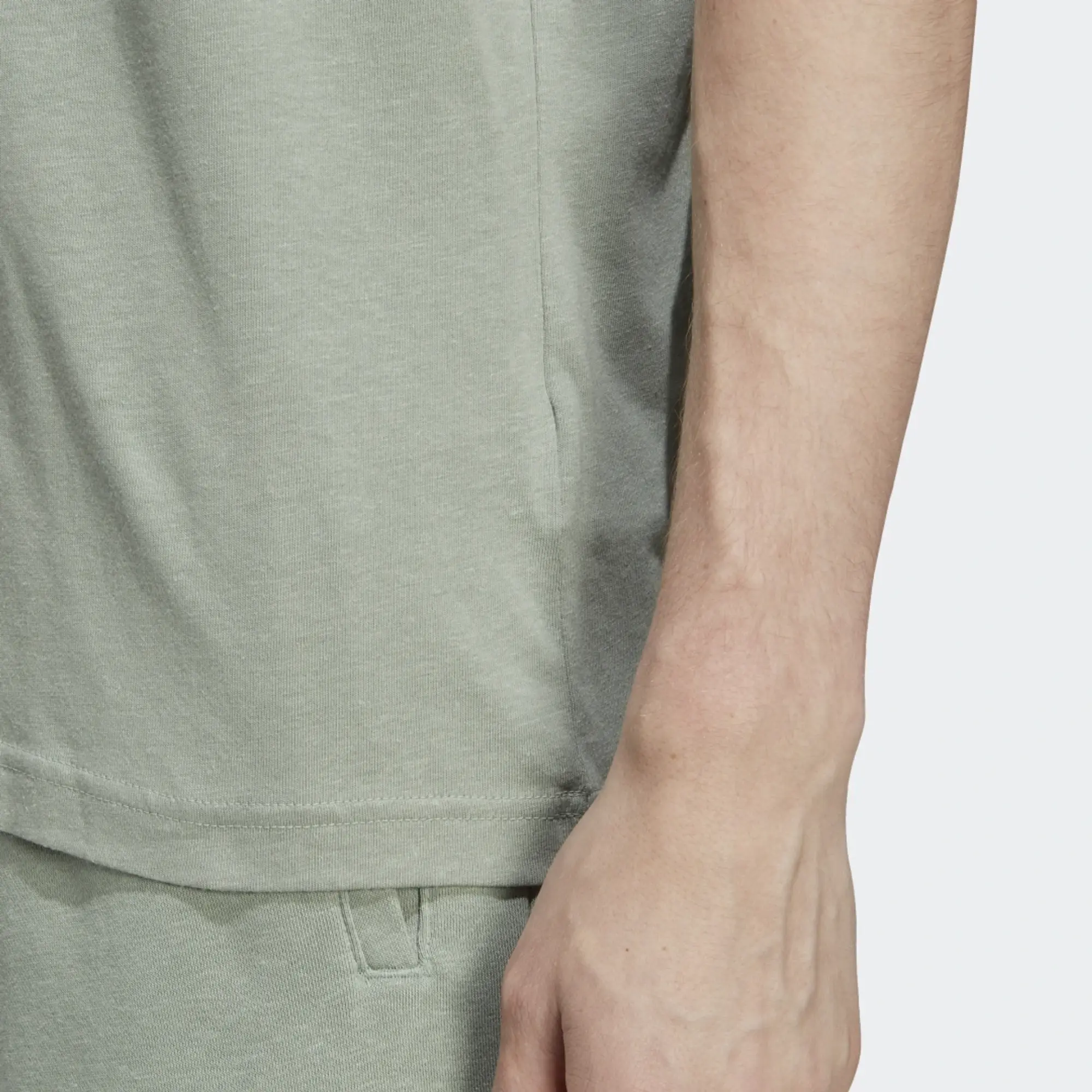 adidas Originals Essentials+ Made With Hemp T-Shirt - Green, Green | HR2955