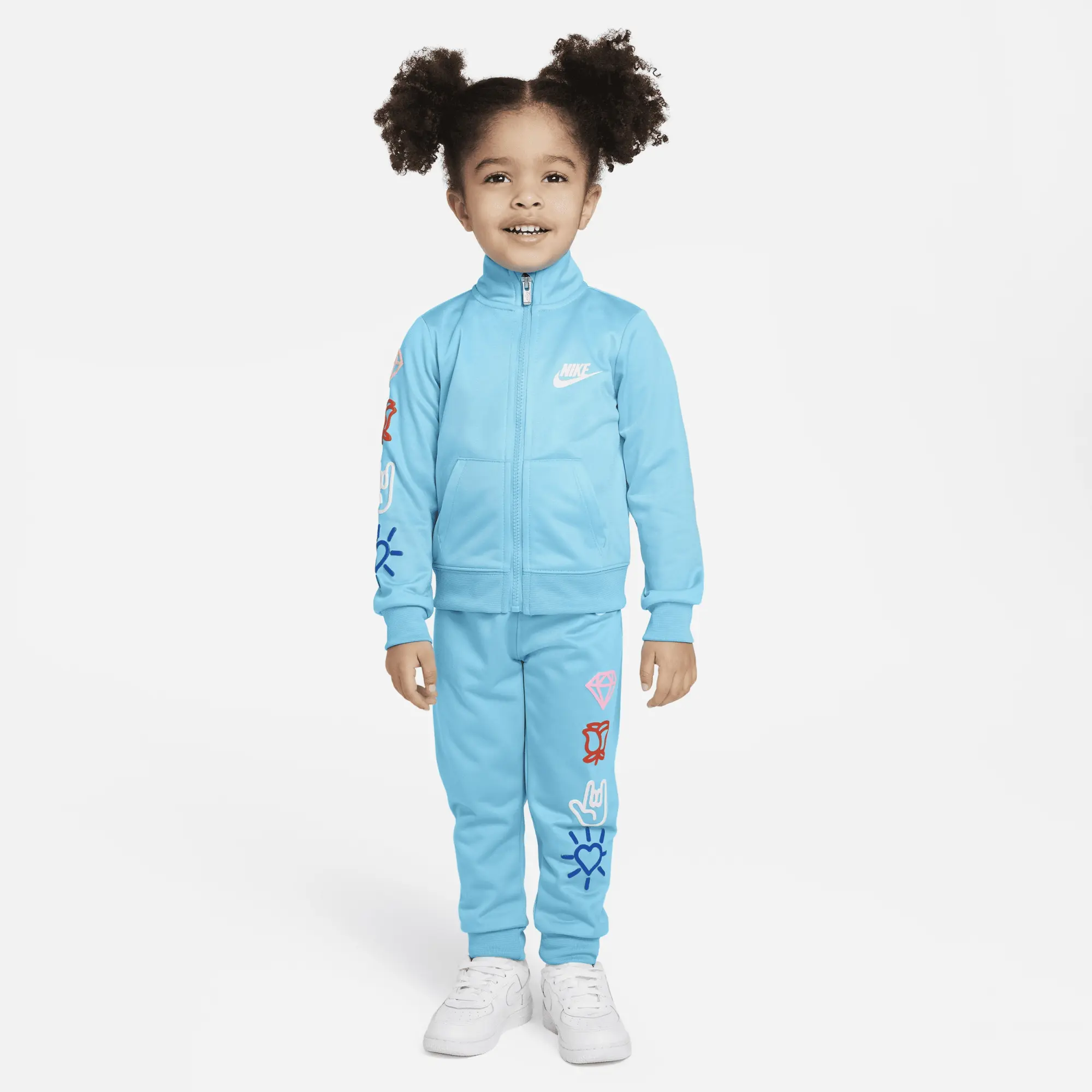 Nike XO Swoosh Tricot Set Toddler Tracksuit - Blue