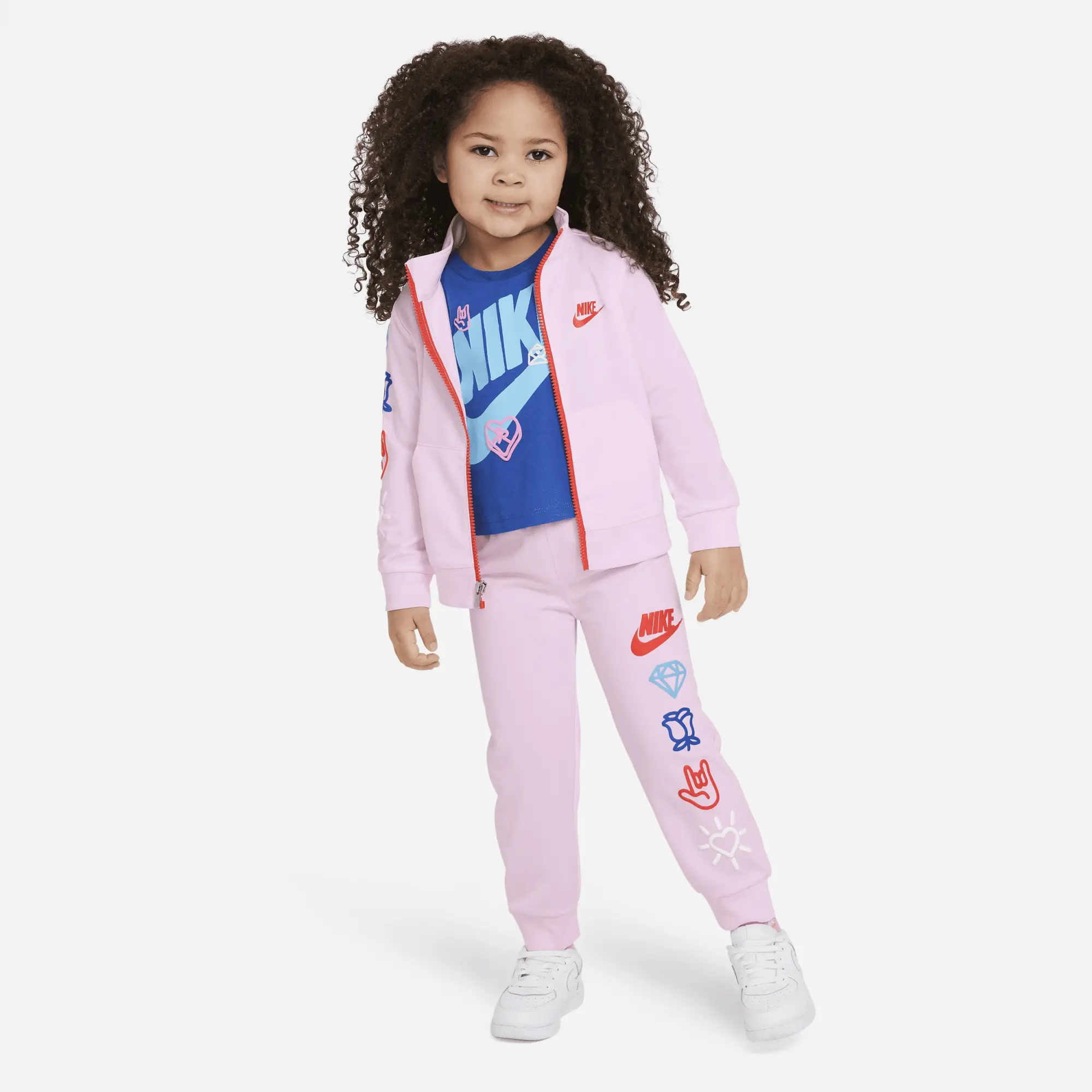 Nike XO Swoosh Tricot Set Toddler Tracksuit - Pink