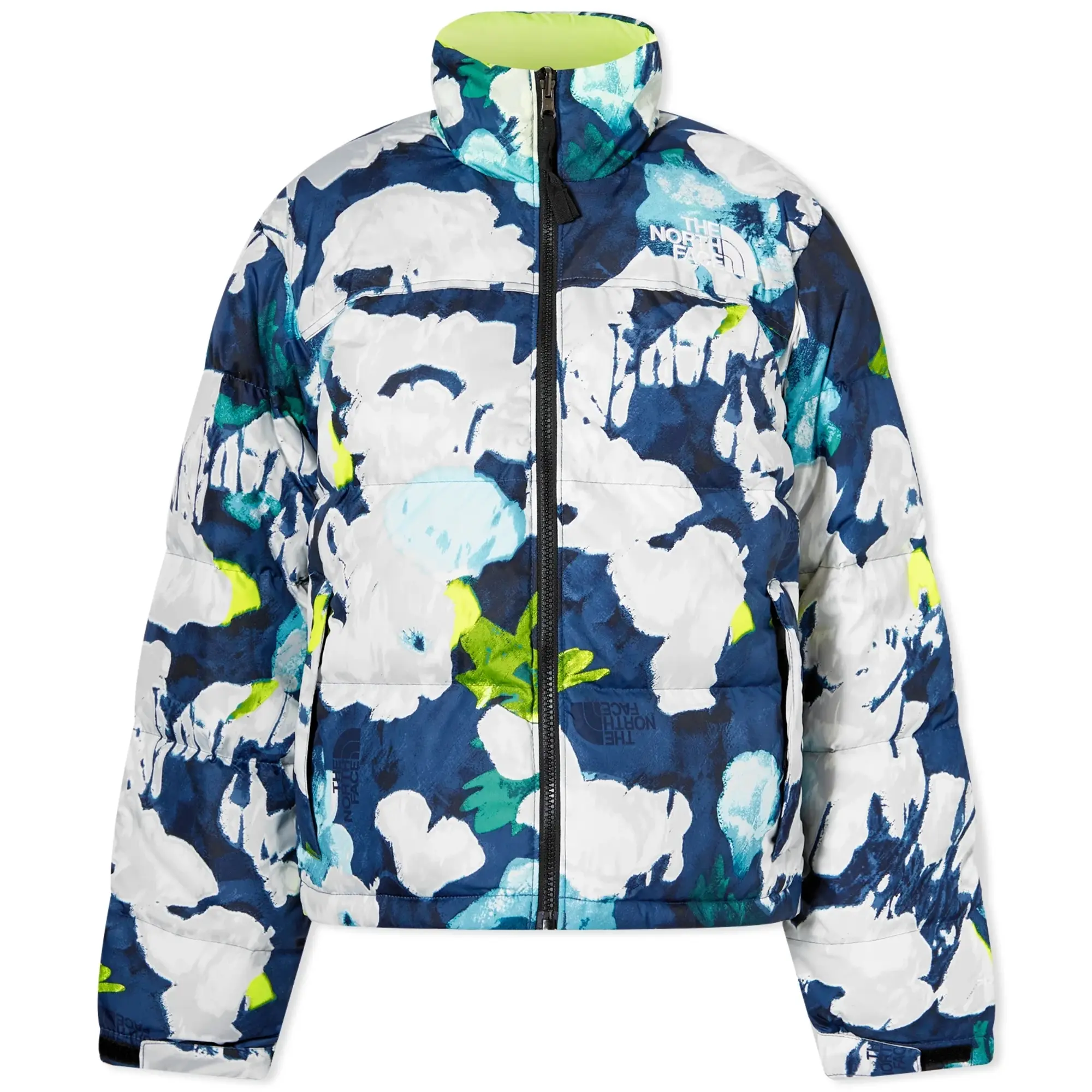 The North Face 1996 Retro Nuptse Down Puffer Jacket In Floral Print-Multi