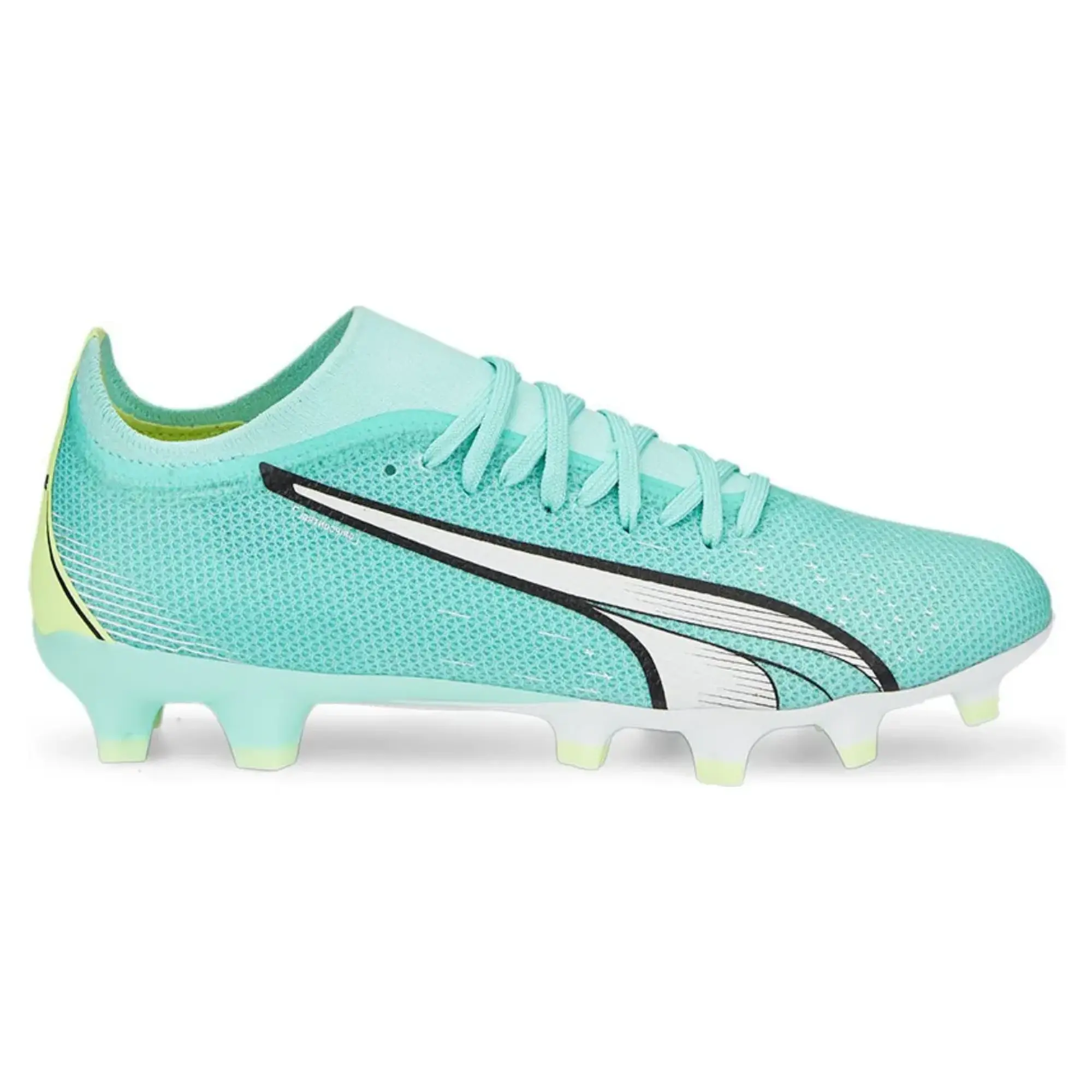 PUMA Ultra Match FG/AG Football Boots Women, Electric Peppermint/White/Fast Yellow
