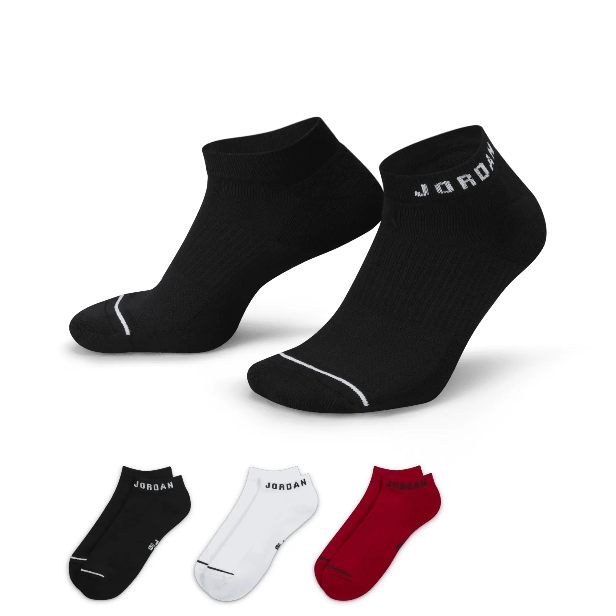 Nike Jordan Jordan 3 Pack Flight Ankle Socks In Multi | DX9656-902 ...
