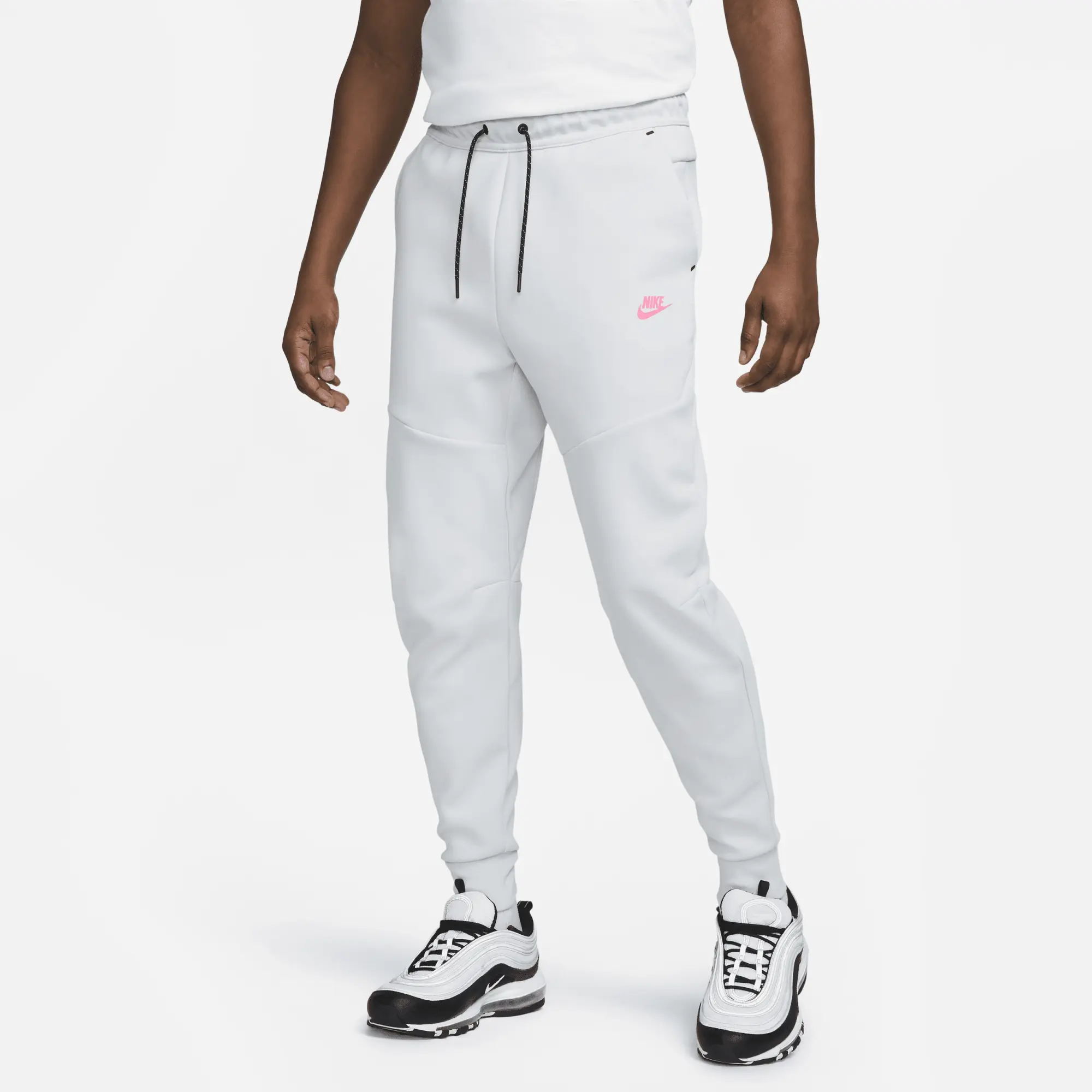 Nike Tech Fleece Pant - Pure Platinum / Hyper Pink
