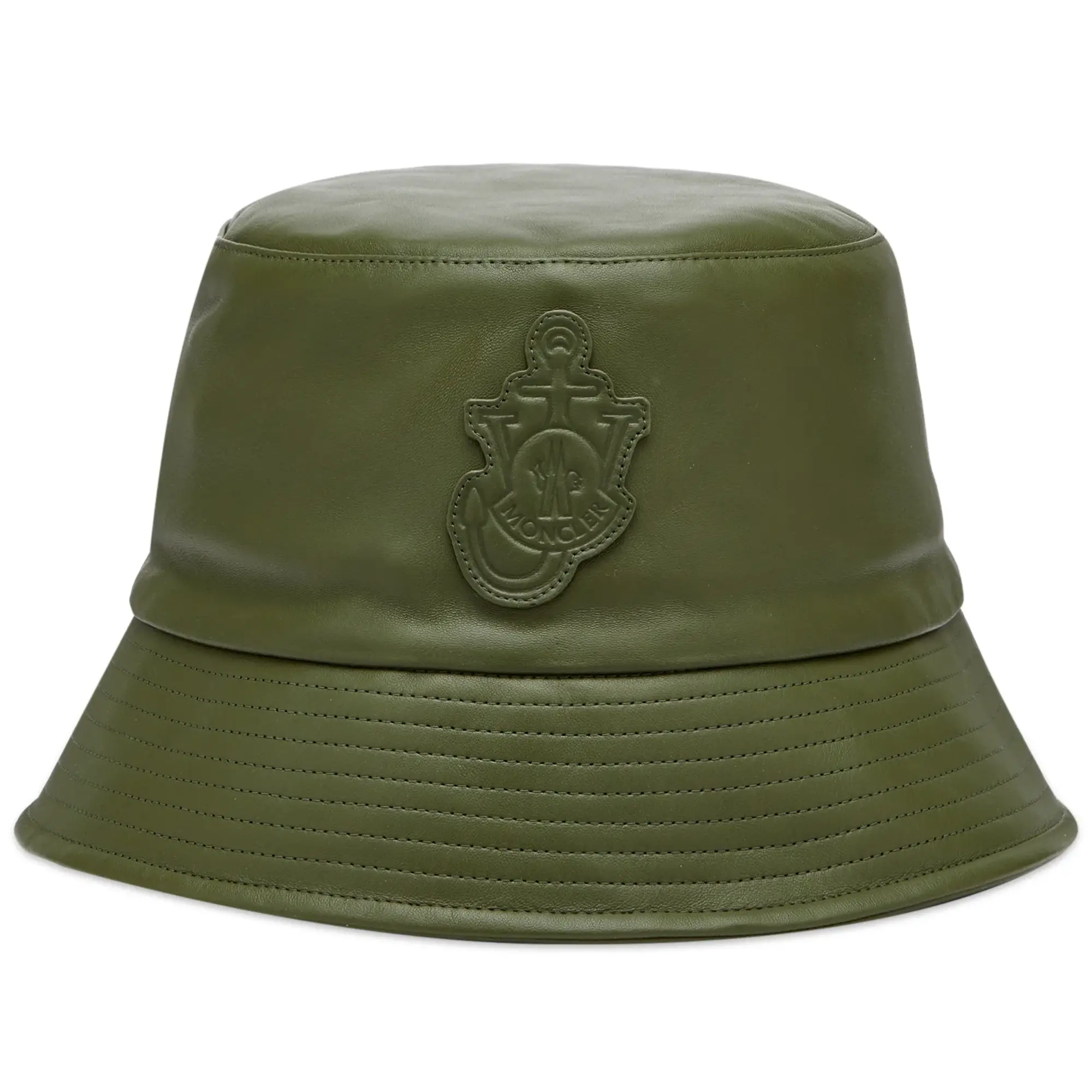 Moncler Men's Genius x J.W. Anderson Logo Bucket Hat Khaki