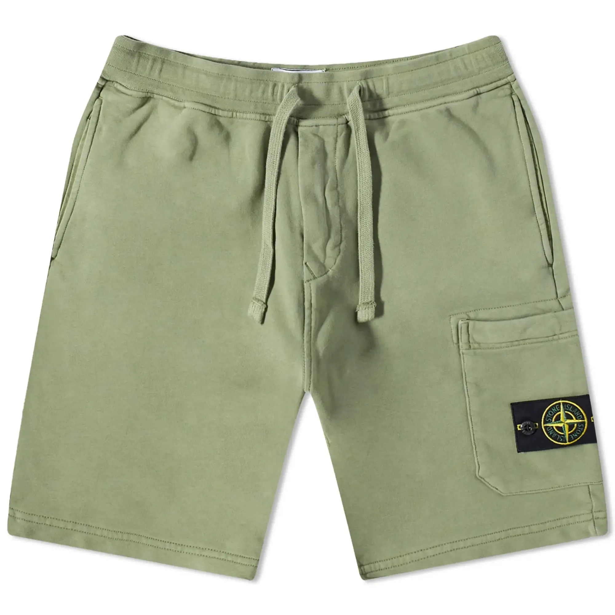 Stone Island Men's Garment Dyed Sweat Shorts Sage