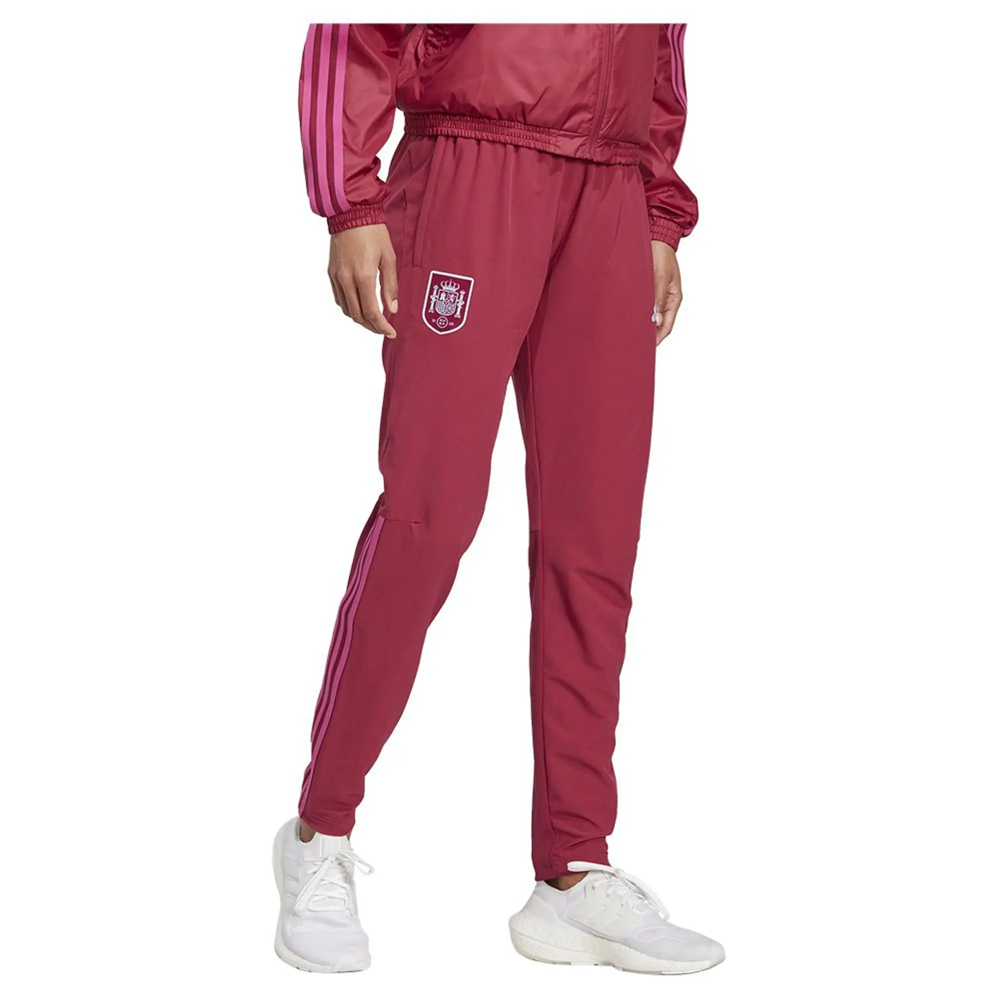 adidas Spain Pre Match Tracksuit Bottoms Womens - Red