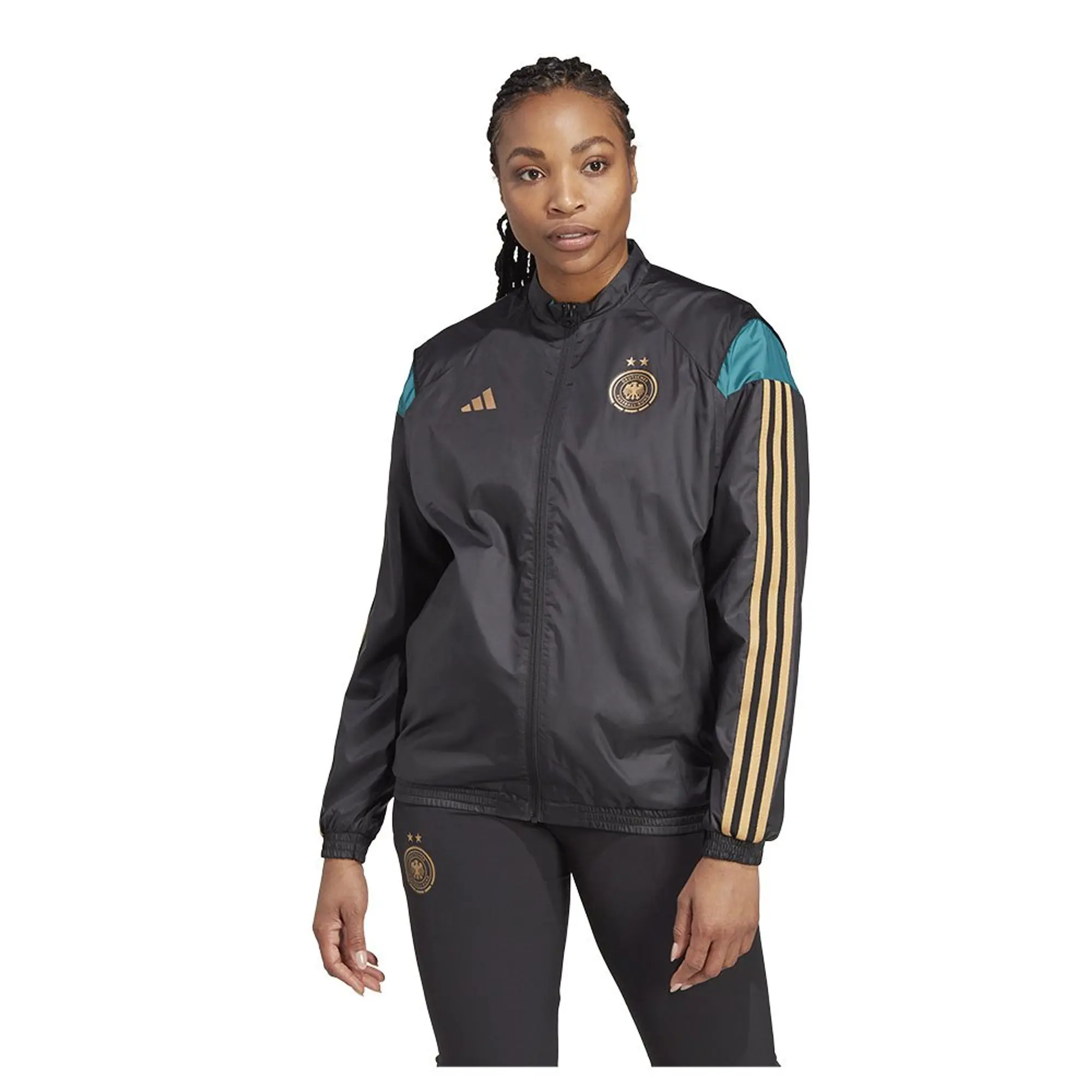 adidas Germany Jacket Tiro Presentation Women's World Cup 2023 - Black Woman - Black