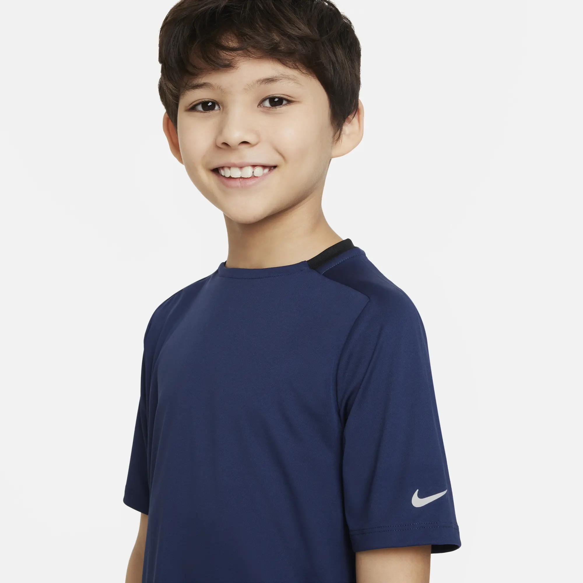 Nike Dri-Fit Multi Laufshirt Tech Dark | FB1292-410 Boys Blue 