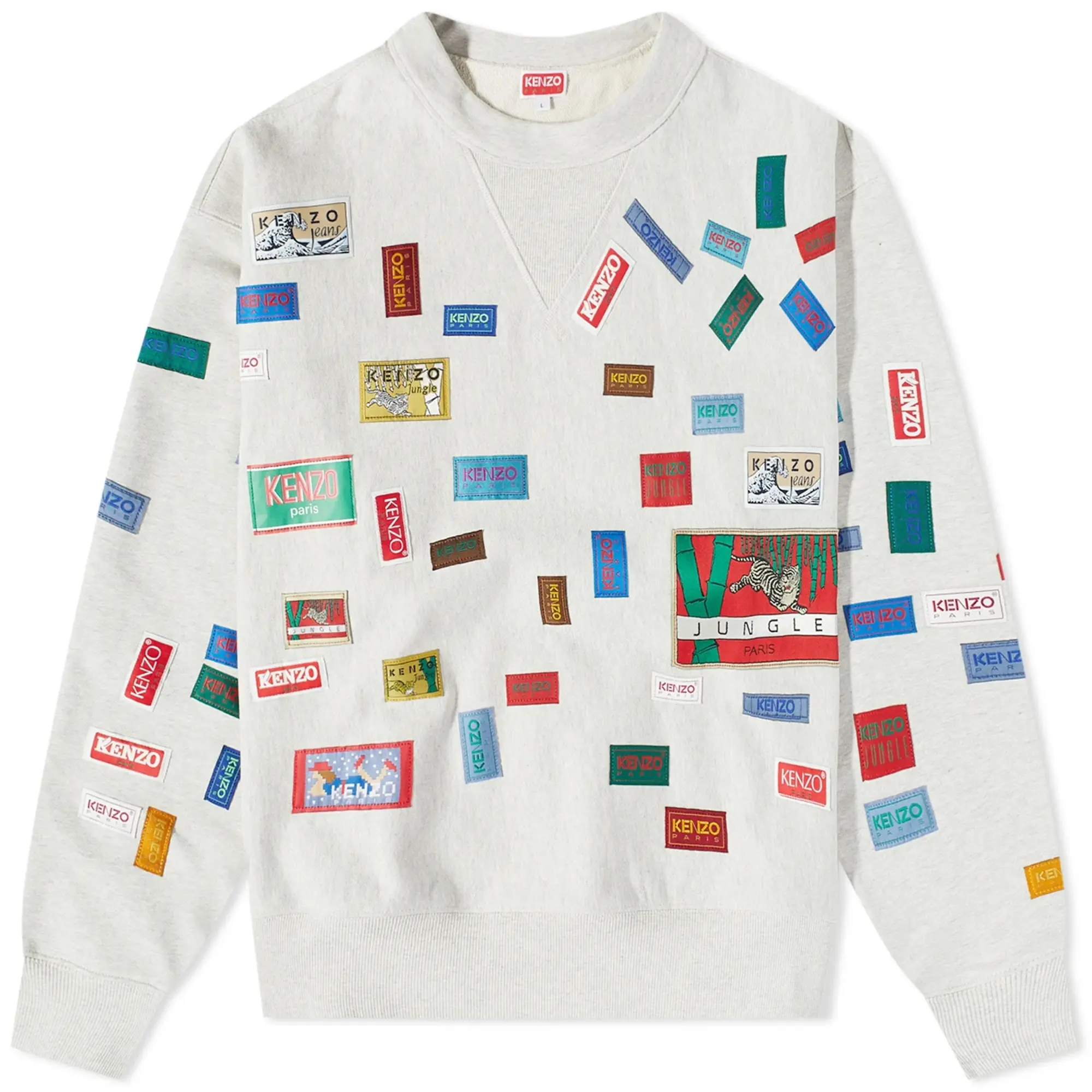 Kenzo Paris Kenzo Archive Labels Sweatshirt - Grey