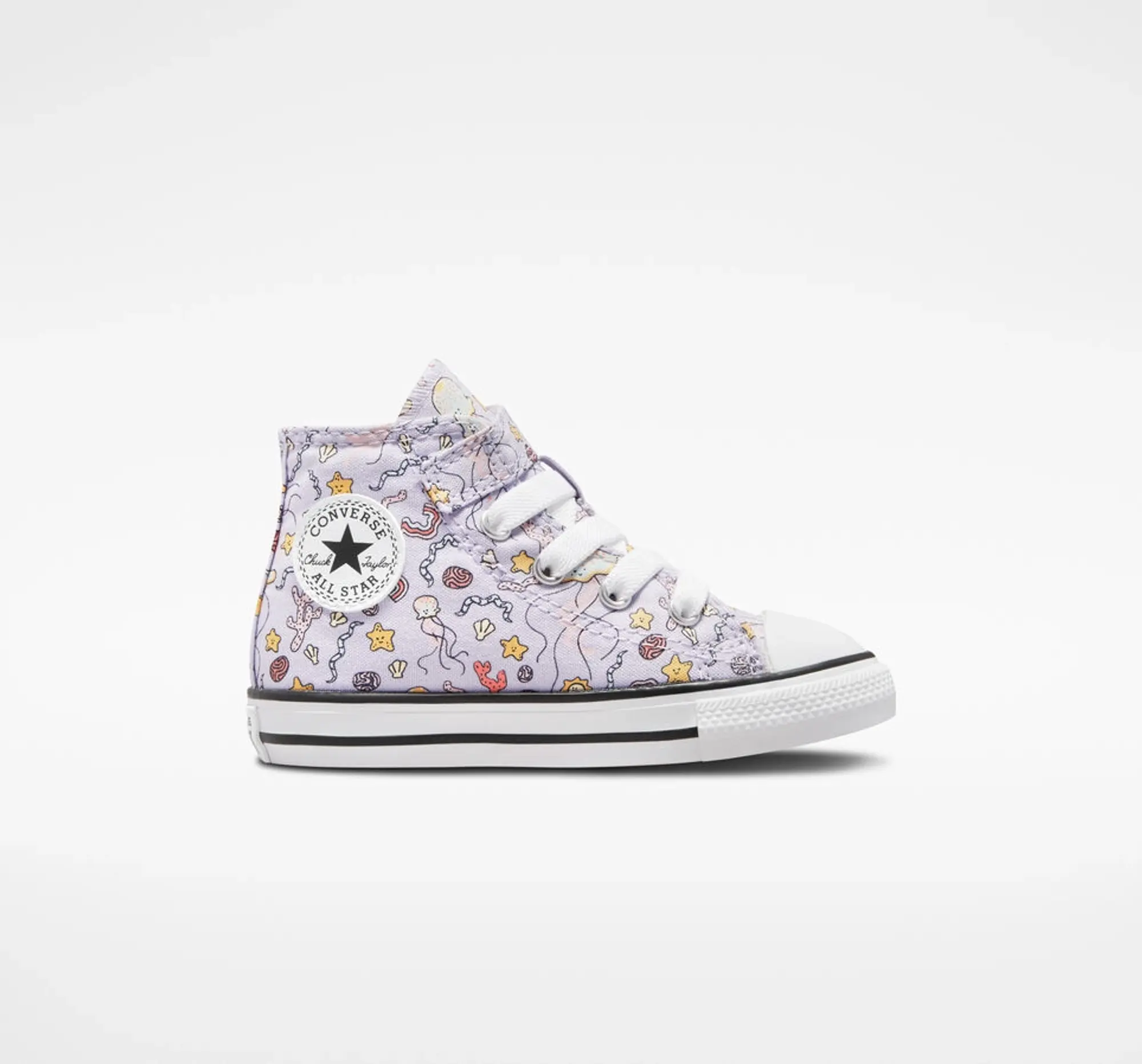 Converse lilac all star hi 1v majestic Girls Toddler Trainers
