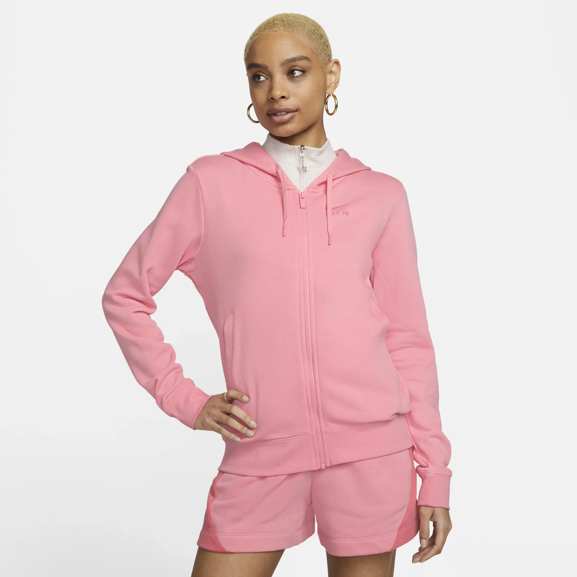 Nike Air Women's Fleece Full-Zip Hoodie - Pink