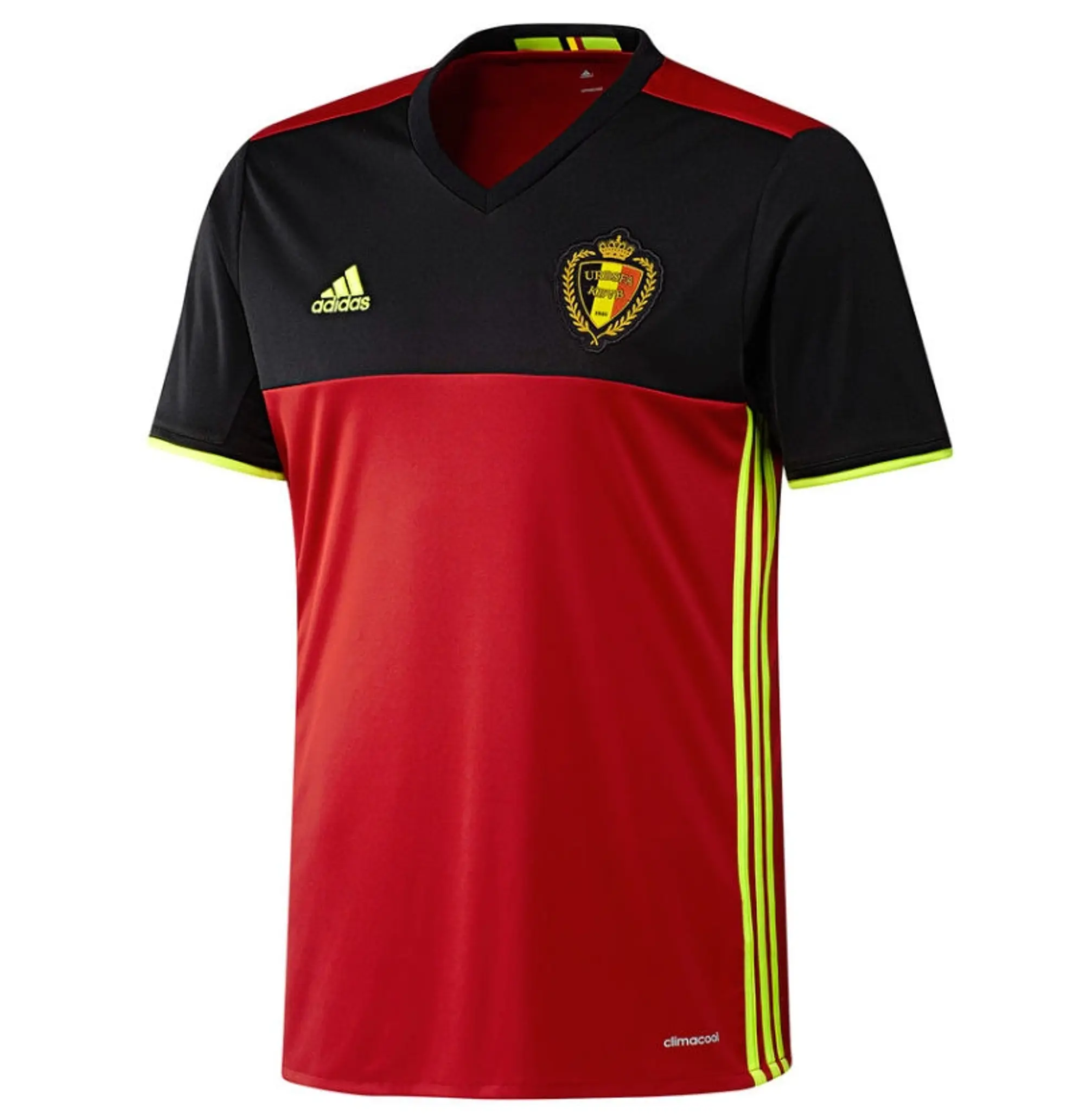 adidas Belgium Mens SS Home Shirt 2016