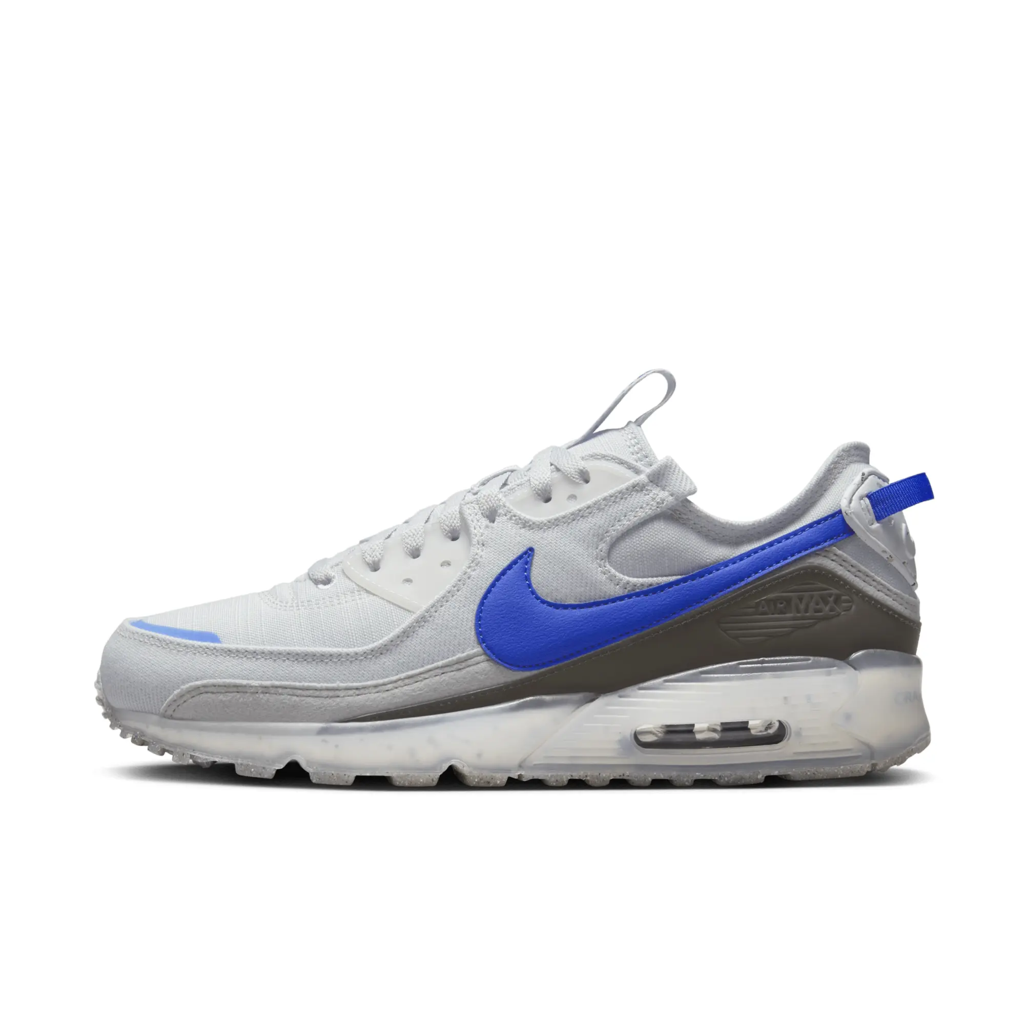 Nike Air Max 90 Terrascape Trainer - Pure Platinum / Hyper Royal / Wolf Grey
