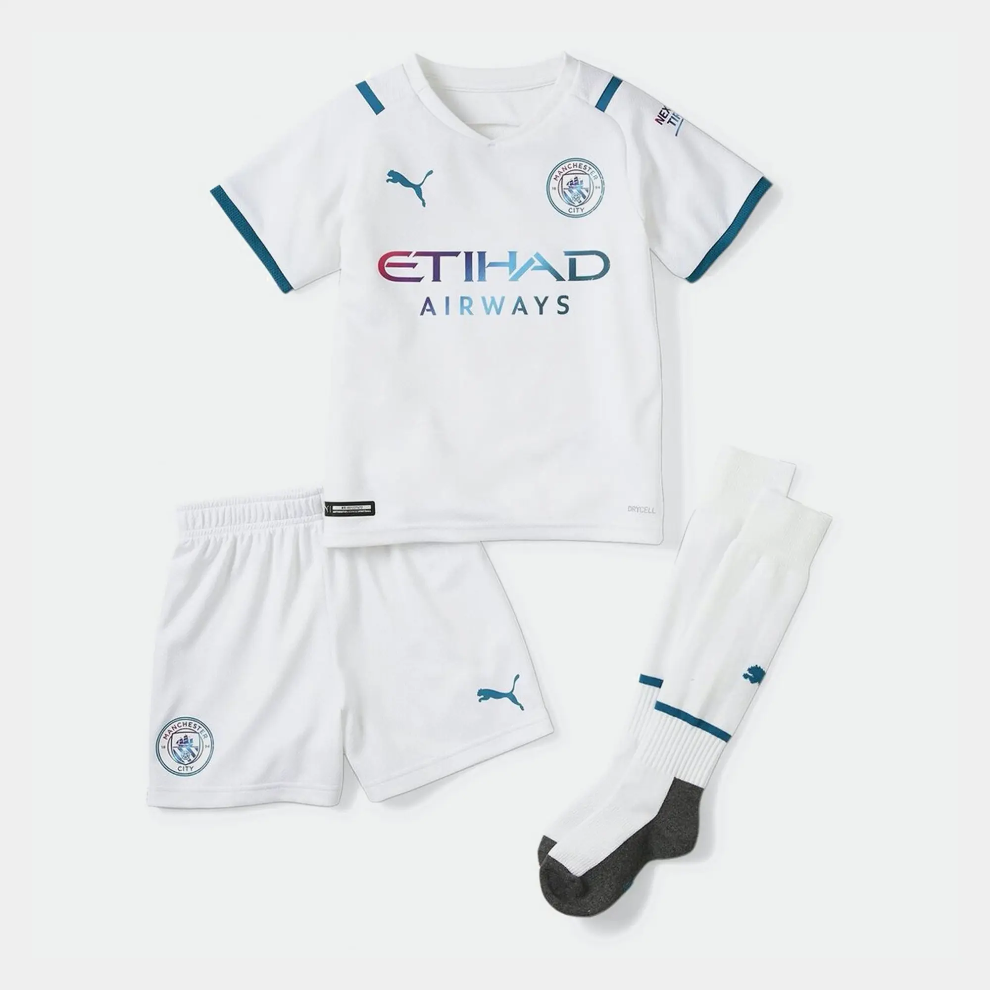 Puma Manchester City Kids SS Away Mini Kit 2021/22