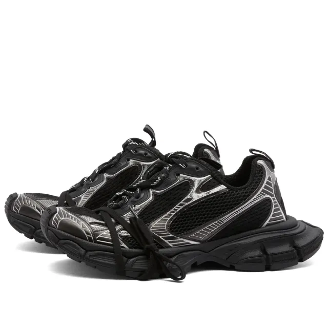 Balenciaga Men's 3XL Sneaker Black/White | 734734-W3XL1-1090 | FOOTY.COM