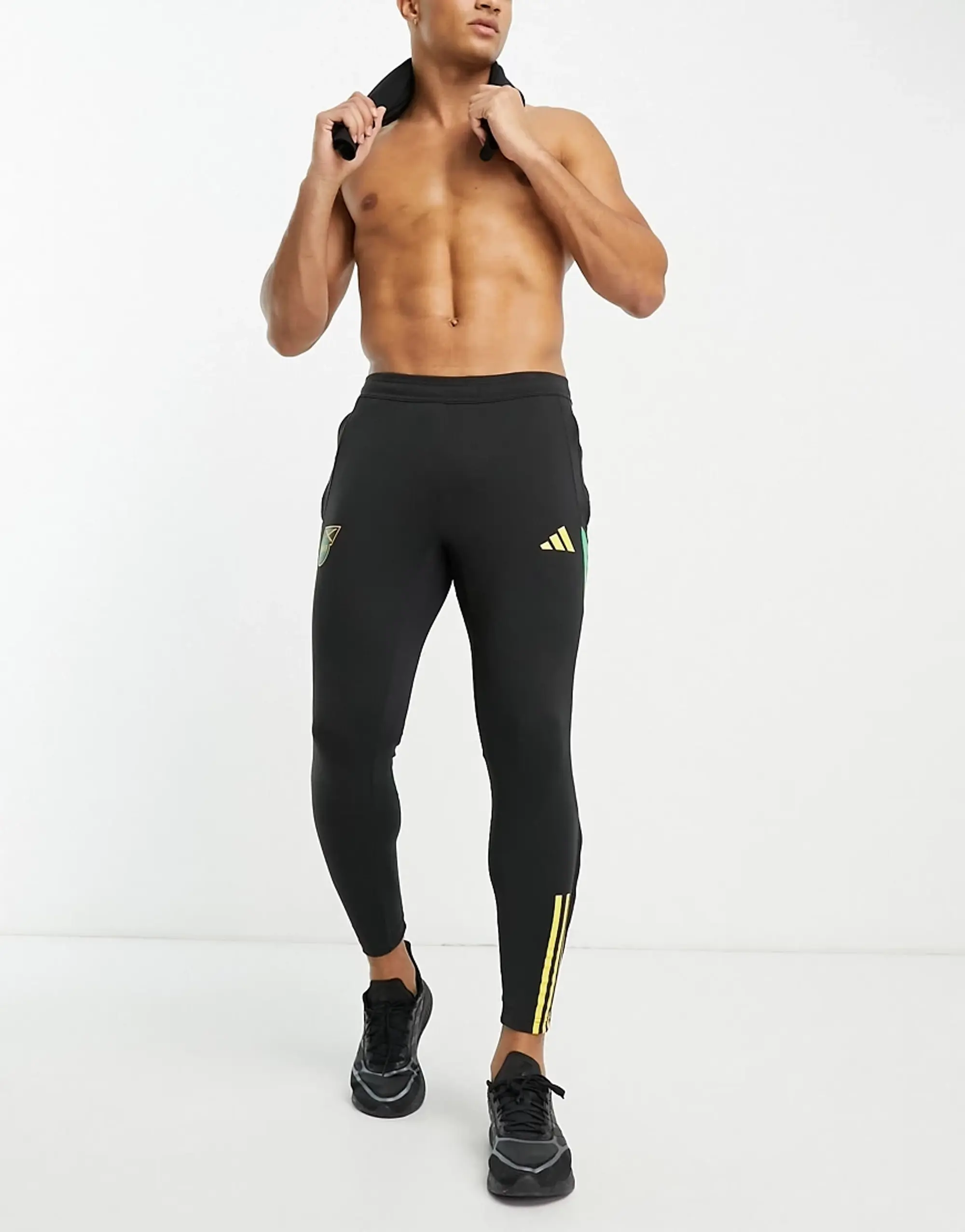 adidas Jamaica Training Tracksuit Bottoms 2023 Adults - Black