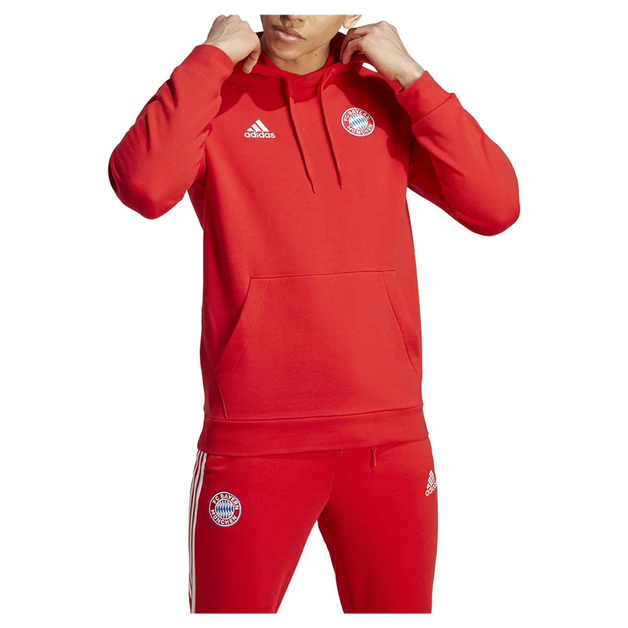 adidas 2023-2024 Bayern Munich DNA Hoody (Red)