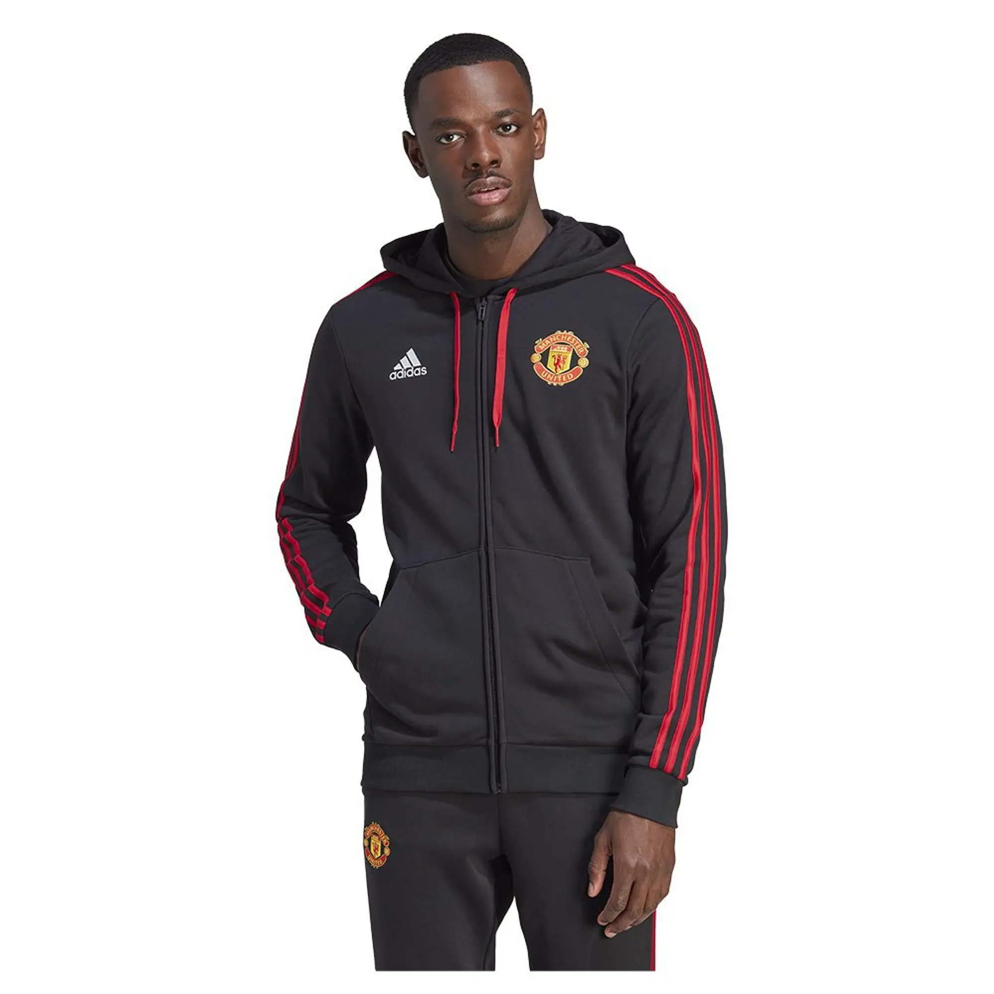 Manchester United adidas DNA Graphic Hoodie - Black