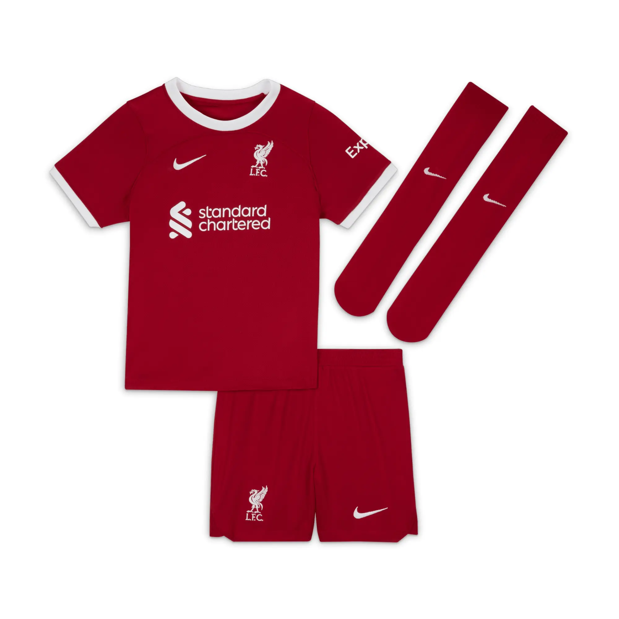 Nike Liverpool Kids SS Home Mini Kit 2023/24