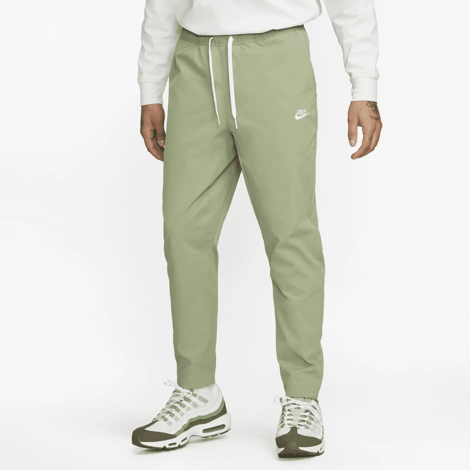 Nike Club Men's Woven Tapered-Leg Trousers - Green