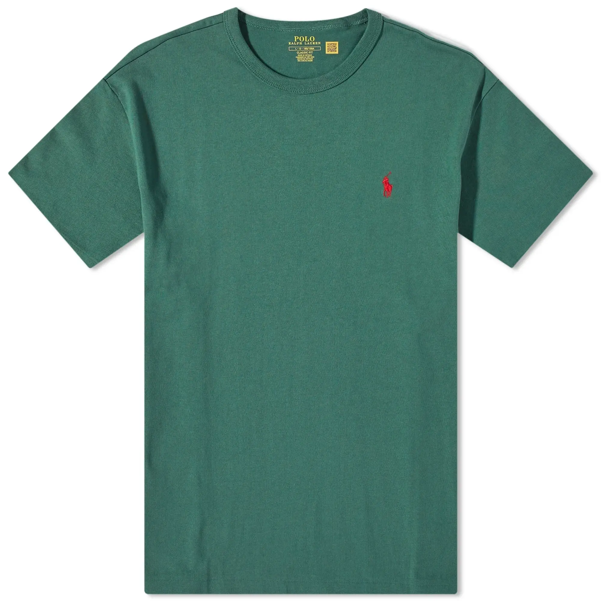 Polo Ralph Lauren Icon Logo Heavyweight T-Shirt Classic Oversized Fit In Forest Green