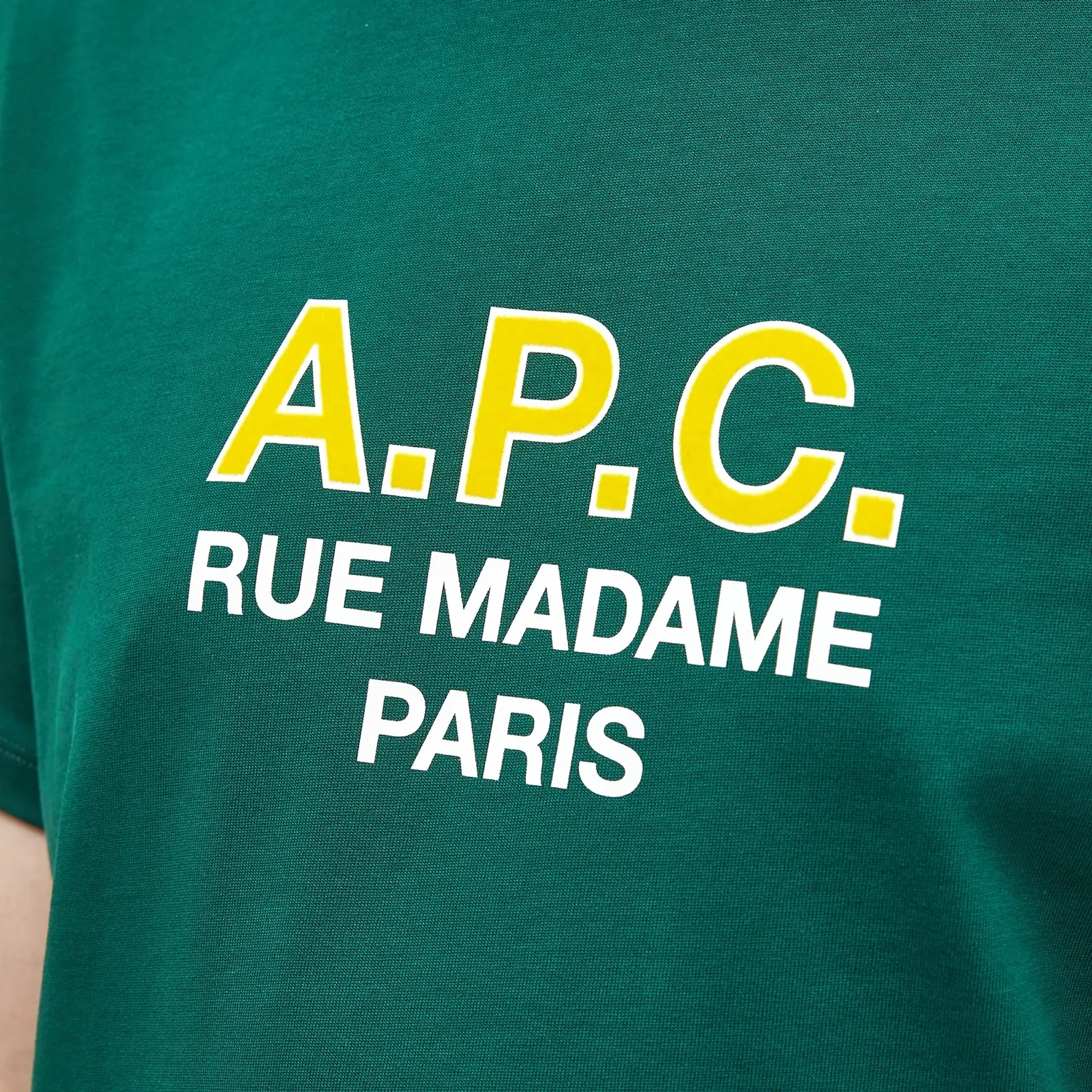 A.P.C. Men's Madame Logo Tee Dark Green