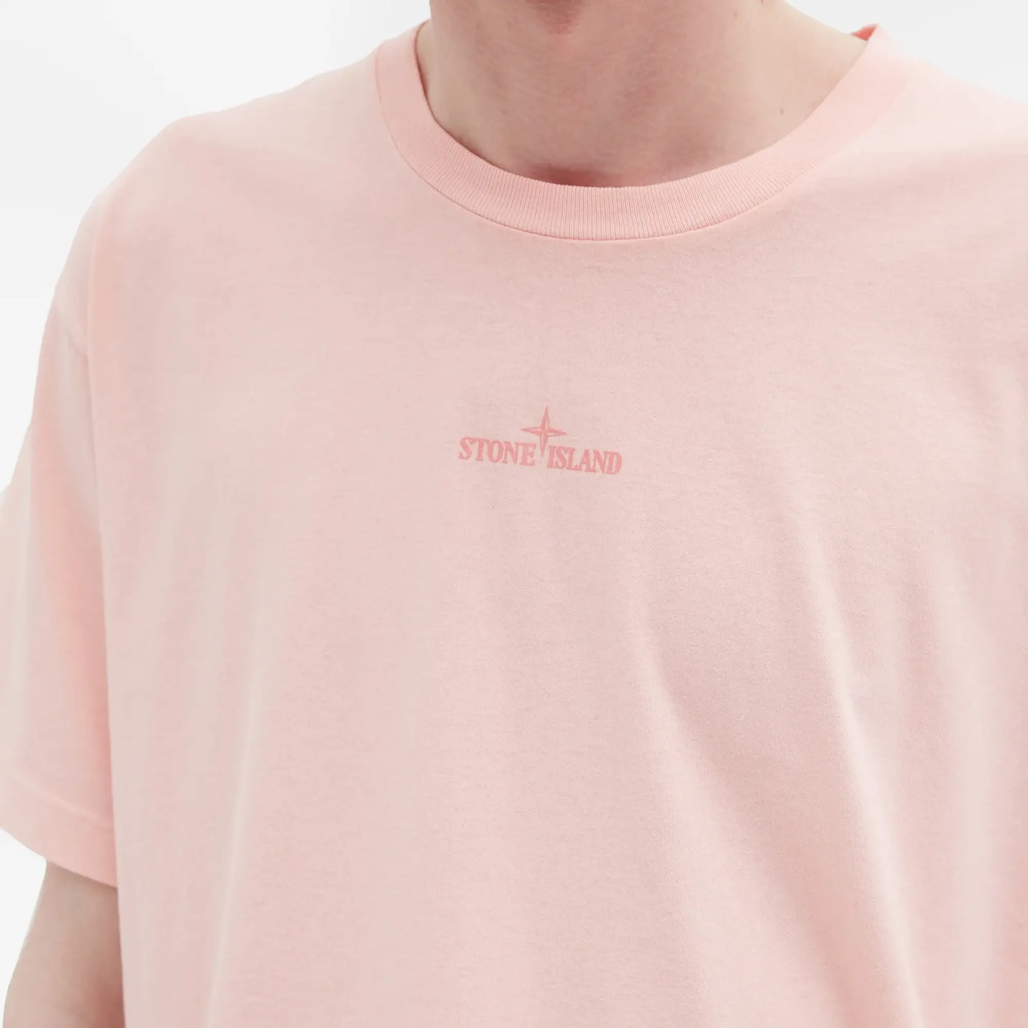Stone Island Men's Abbreviation Three Graphic T-Shirt Pink